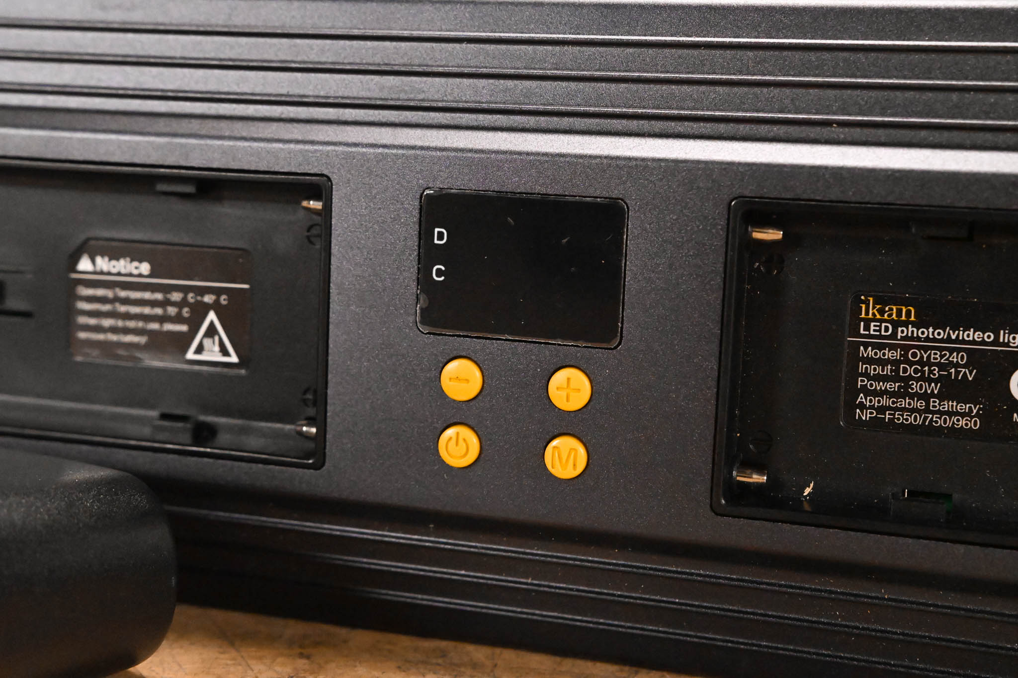 Ikan OYB240 Onyx 240 Bi-Color On-Camera LED Light w/ Accessories