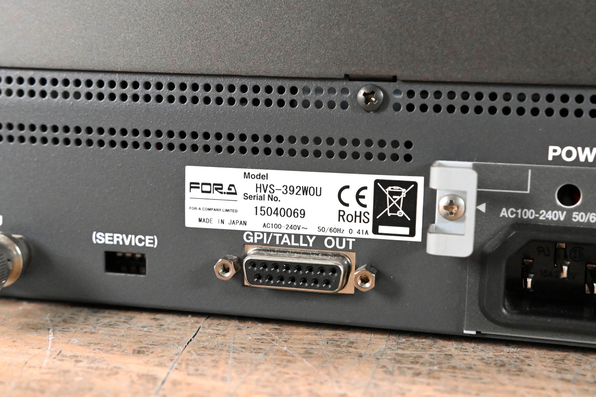 For.A HVS-390HS 2 M/E Video Switcher with HVS-392WOU Control Surface