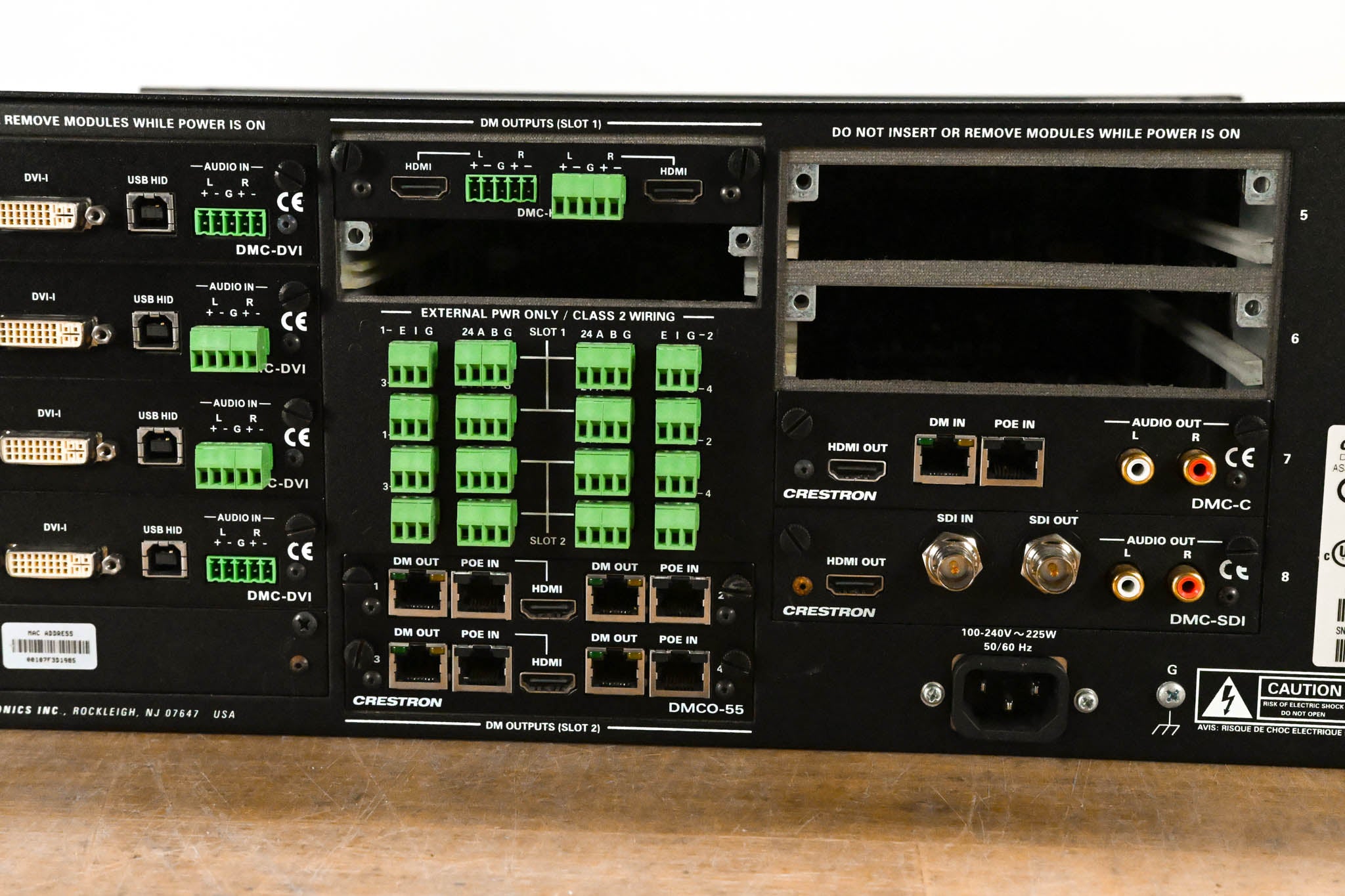 Crestron DM-MD8X8-RPS 8x8 DigitalMedia Switcher with Redundant PSU