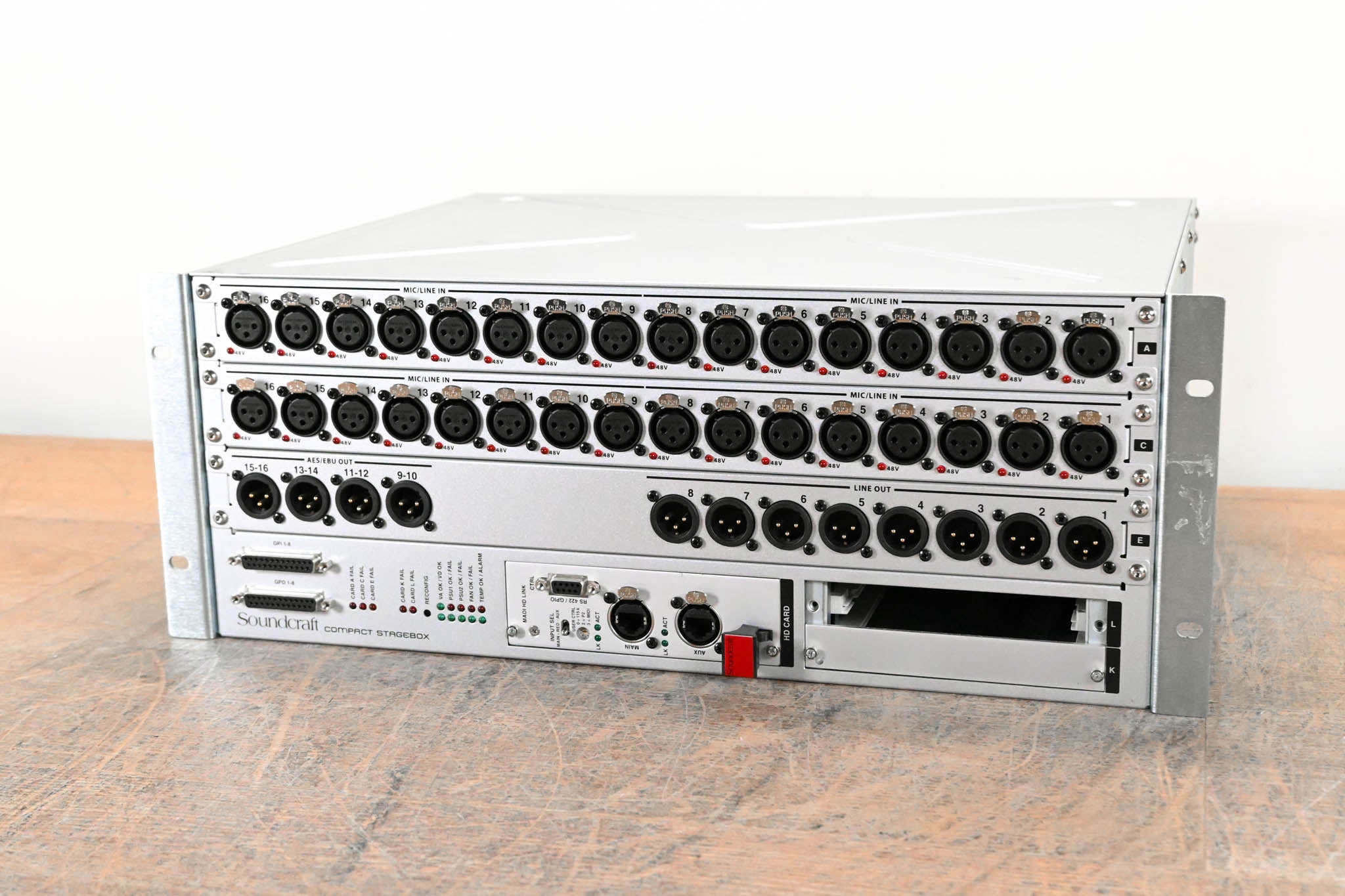 Soundcraft Compact Stagebox - 32 in, 8 Line+8 AES out, CAT5 Version