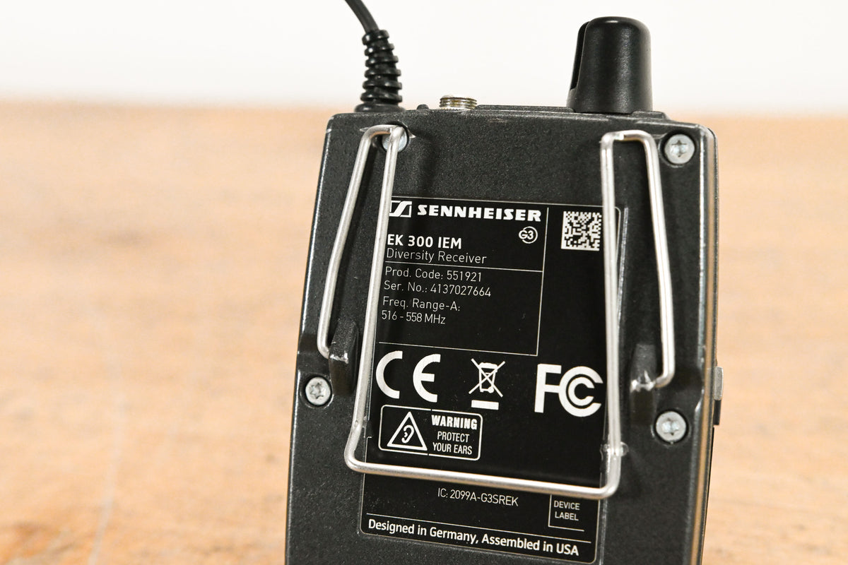 Sennheiser ew 300 IEM G3 Wireless IEM System - A Range NO POWER SUPPLY