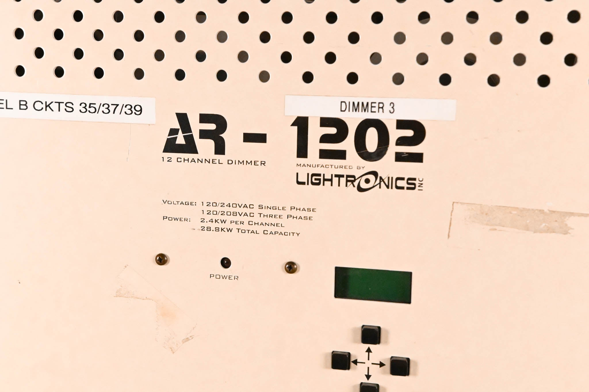 Lightronics AR-1202 12-Channel DMX Wall Mount Dimming System