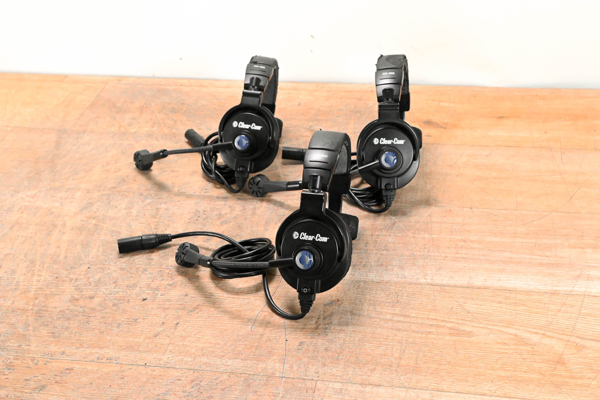 Clear-Com CC-300-X5 Single-Ear Headset w/ 5-pin XLR Connector Pack of 3