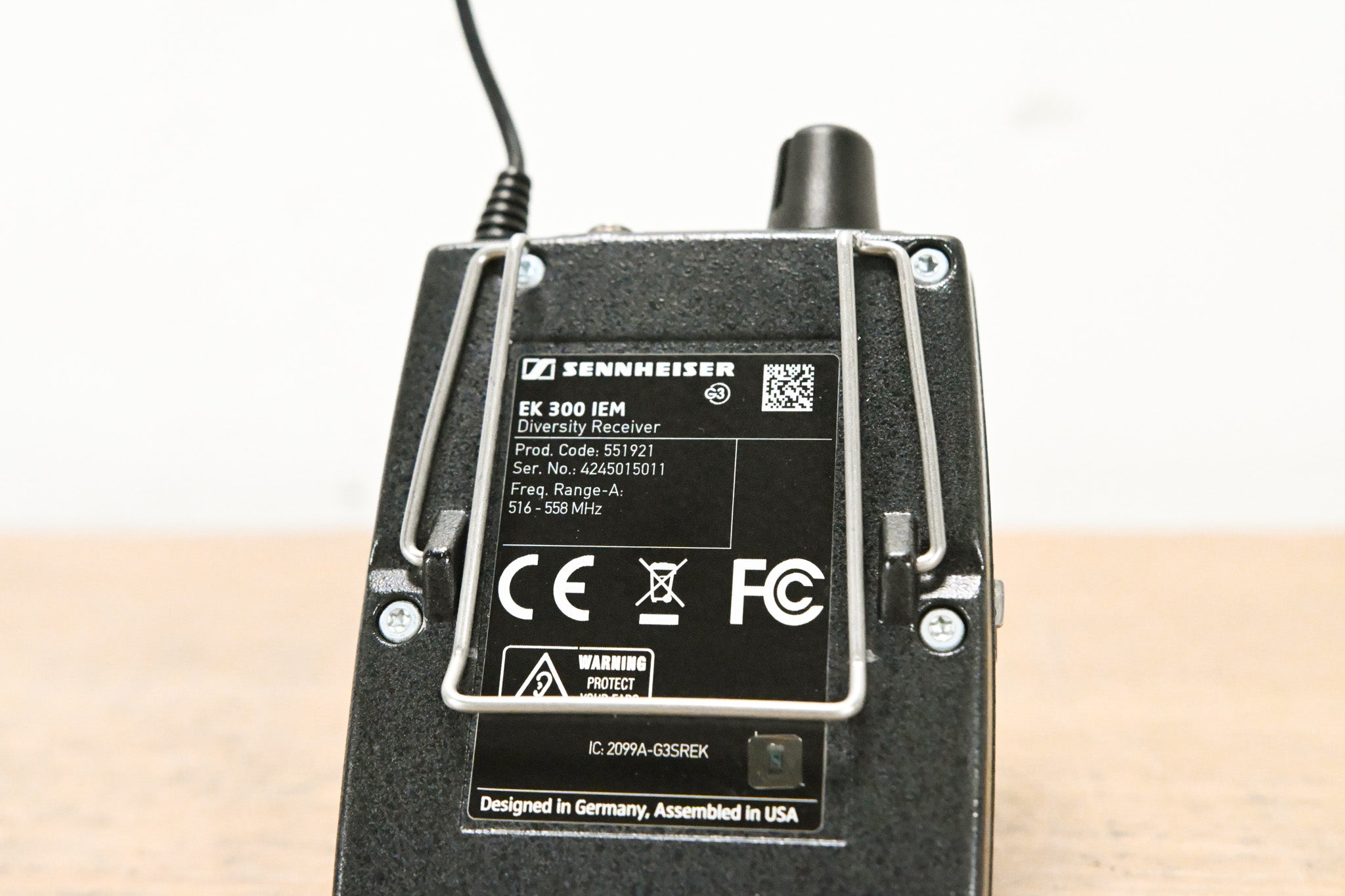 Sennheiser ew 300 IEM G3 Wireless IEM System - A Range NO POWER SUPPLY