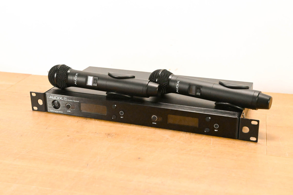 Audix AP42 OM2 Dual Handheld Wireless Mic System- A Band (NO PSU)