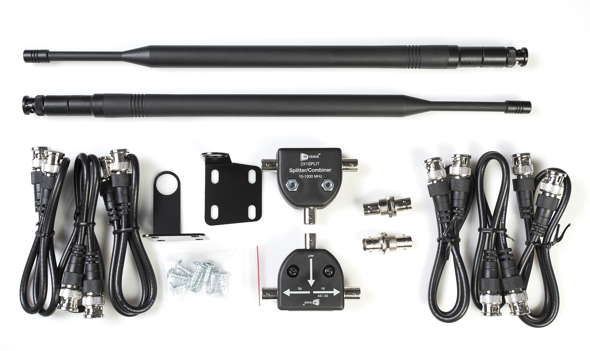 2 Channel Remote Antenna Kit for Wireless Microphones