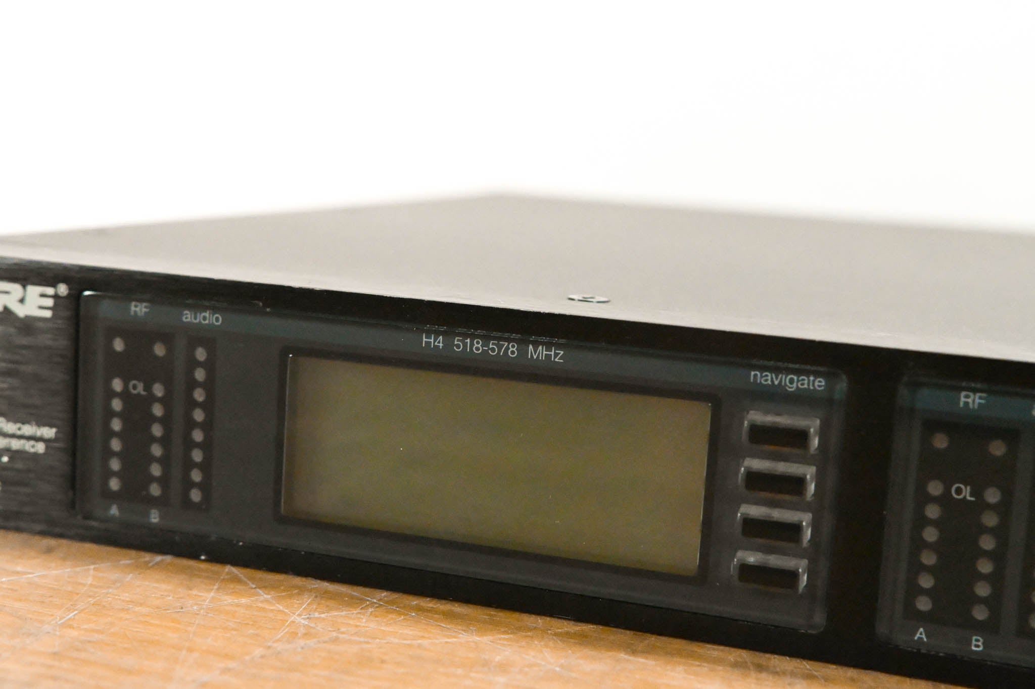 Shure UR4D Dual-Channel UHF Wireless Receiver - H4 Band: 518-578 MHz