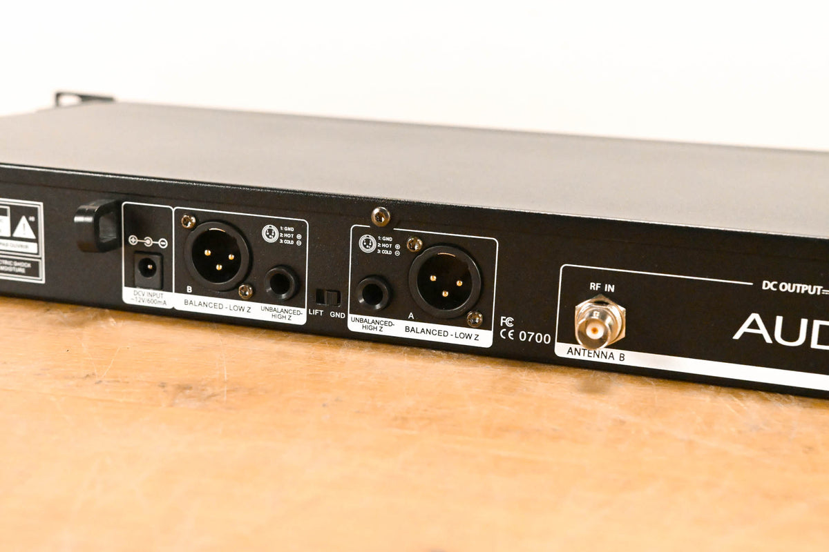 Audix R42 Dual Wireless Receiver w/ one B60 Bodypack - A Band (NO PSU)