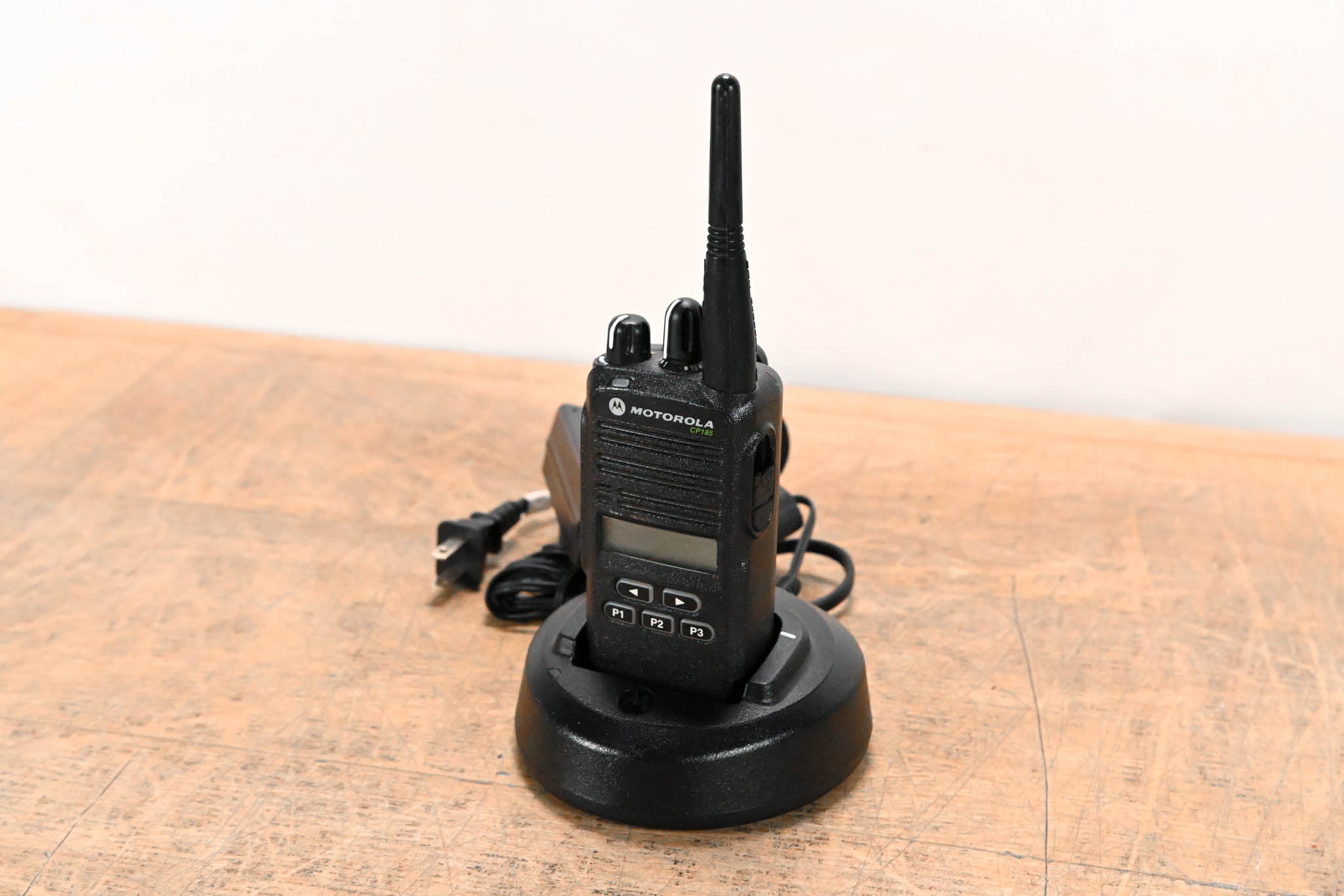 Motorola CP185 Portable Two-Way Radio with PMLN5228A Charger