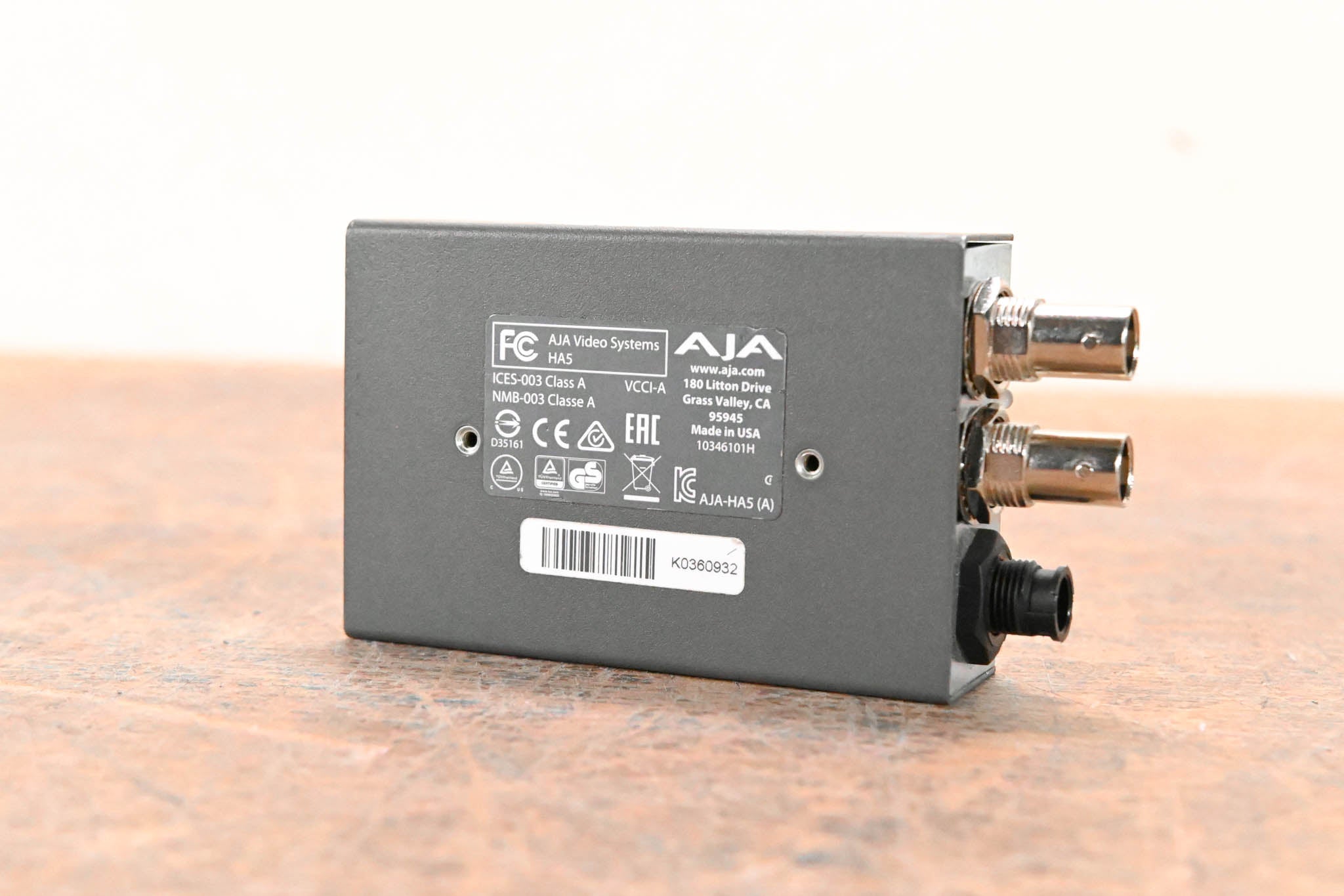 AJA HA5 HDMI to SD/HD-SDI Video and Audio Converter (NO POWER SUPPLY)