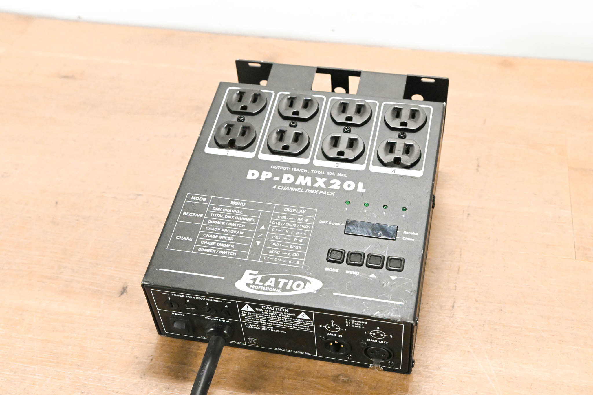 Elation DP-DMX20L 4-Channel DMX Dimmer/Switch Pack
