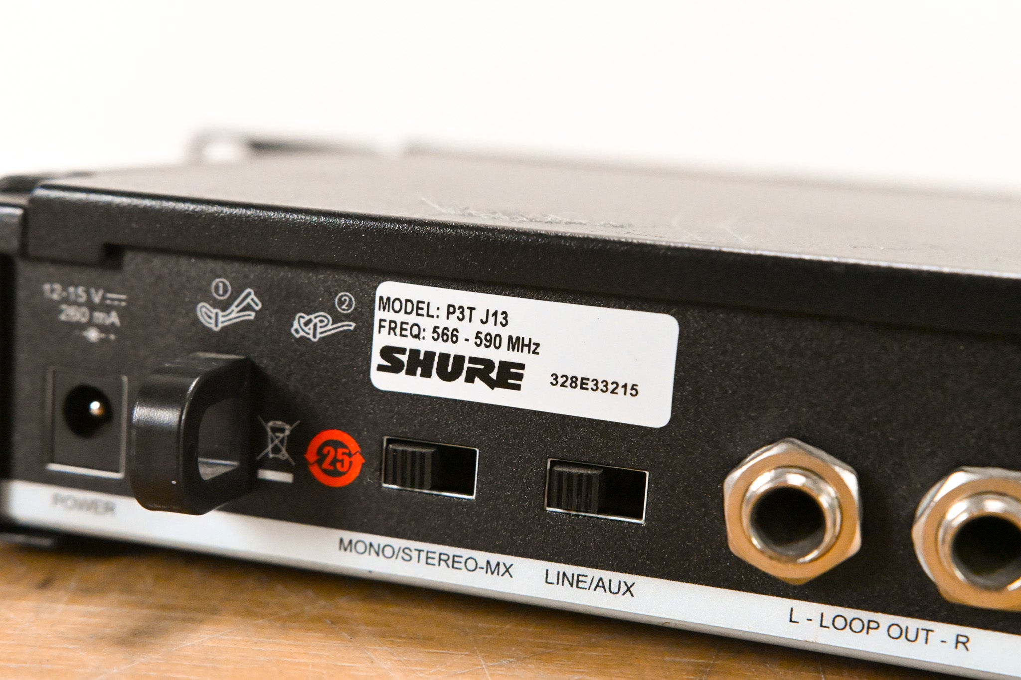 Shure P3T-J13 PSM300 Wireless Transmitter - J13 Band (NO POWER SUPPLY)