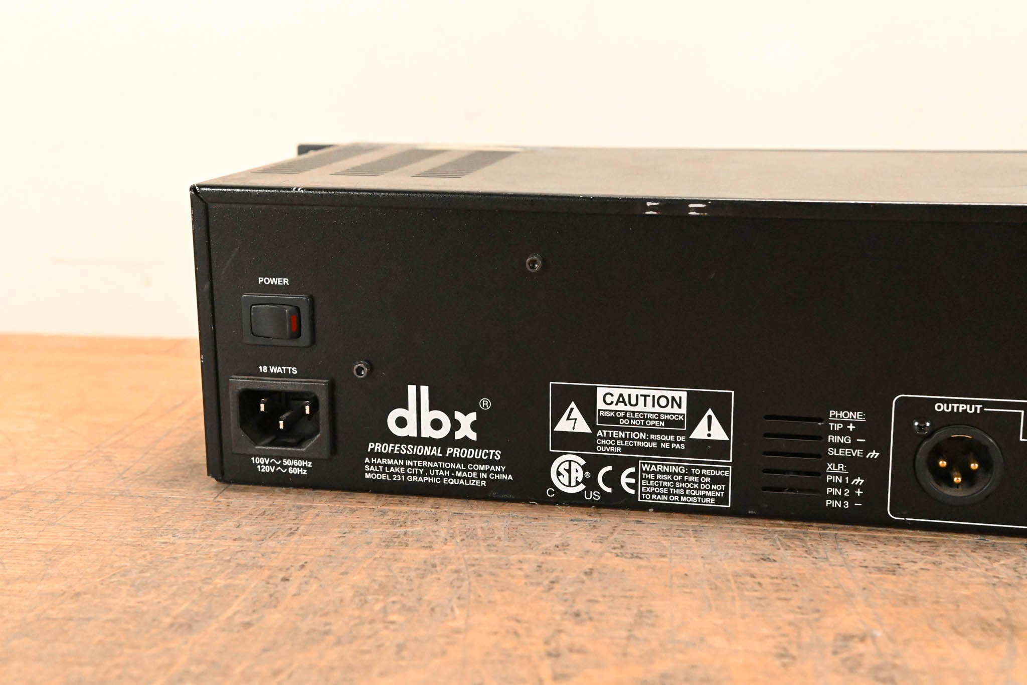 dbx 231 Dual-Channel 31-Band Graphic Equalizer