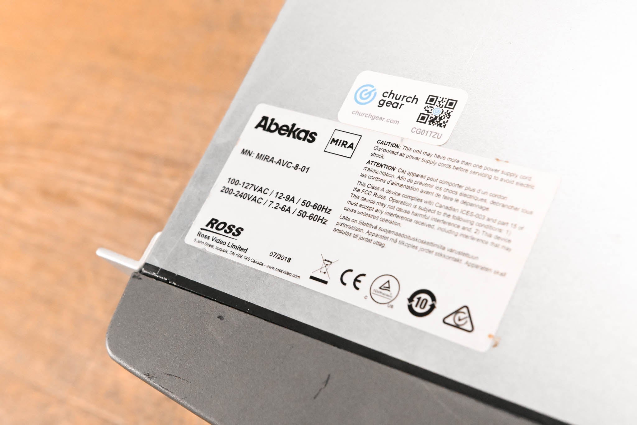 Ross Abekas Mira Replay System w/ 12× 600GB SAS HDDs