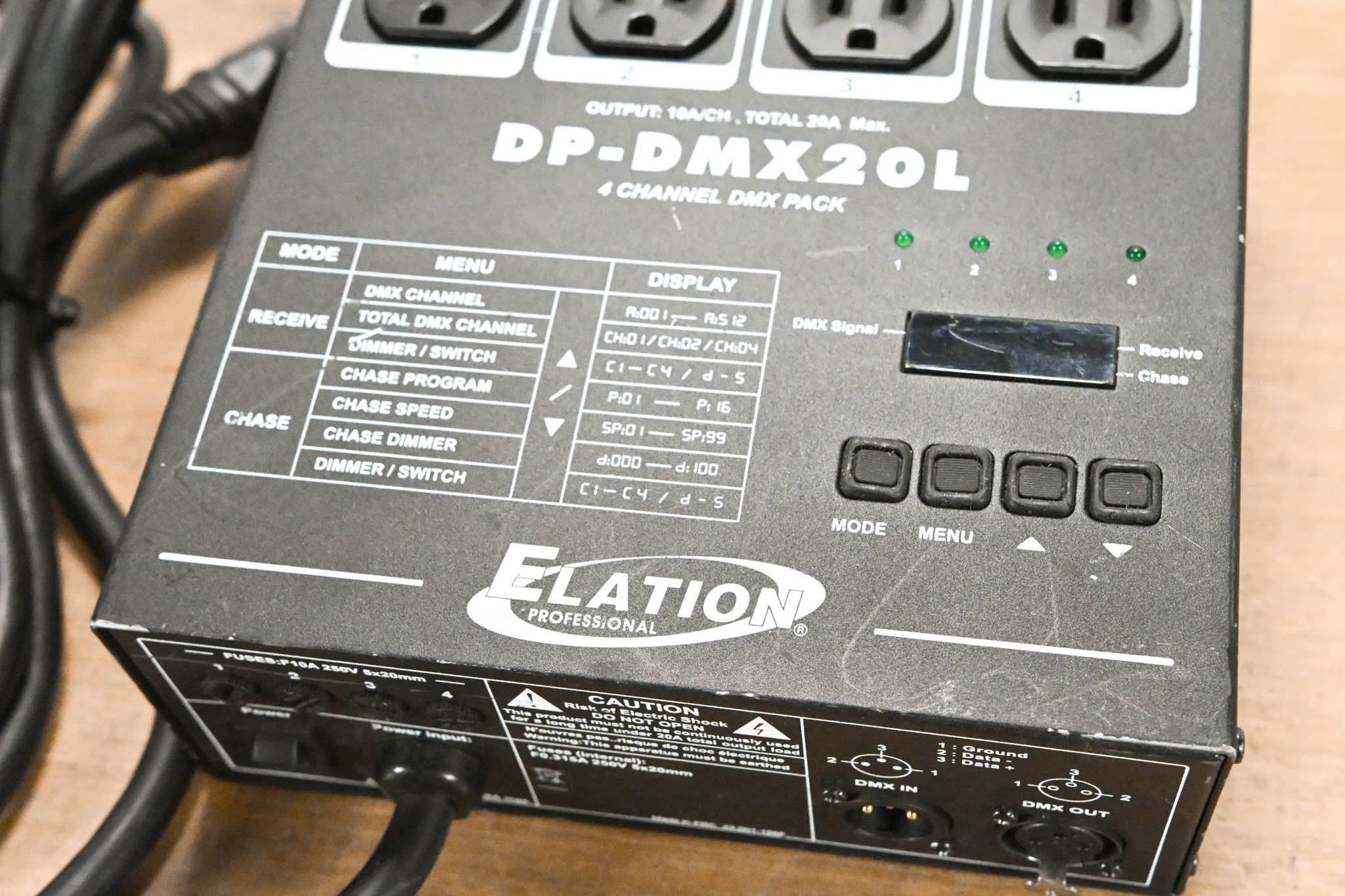 Elation DP-DMX20L 4-Channel DMX Dimmer/Switch Pack