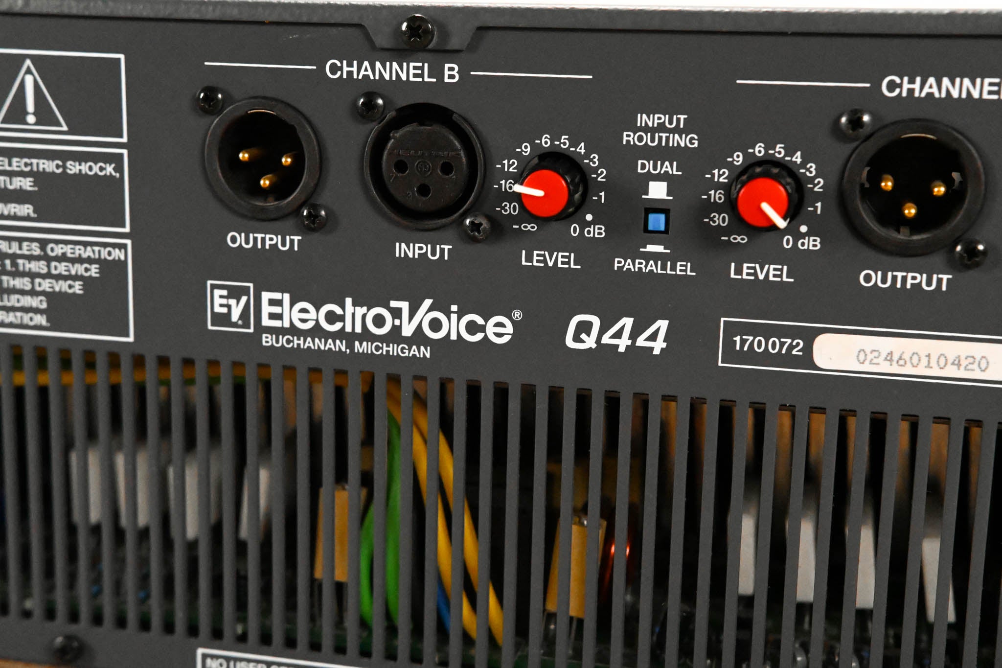 Electro-Voice (EV) Q44 Two-Channel Power Amplifier