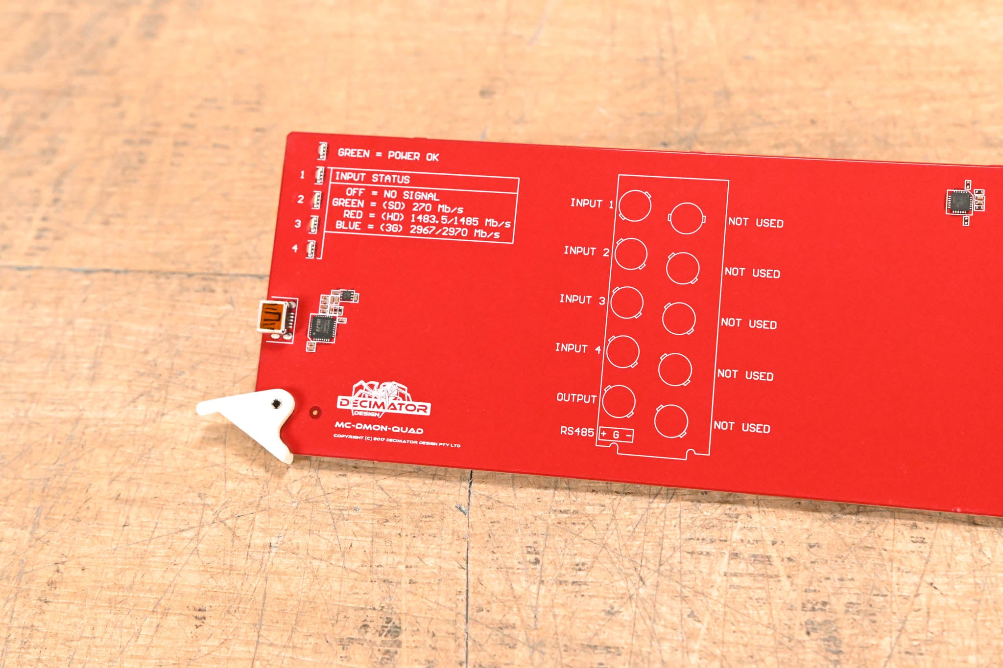 Decimator Design MC-DMON-QUAD 1 to 4 Channel (3G/HD/SD)-SDI MultiViewer