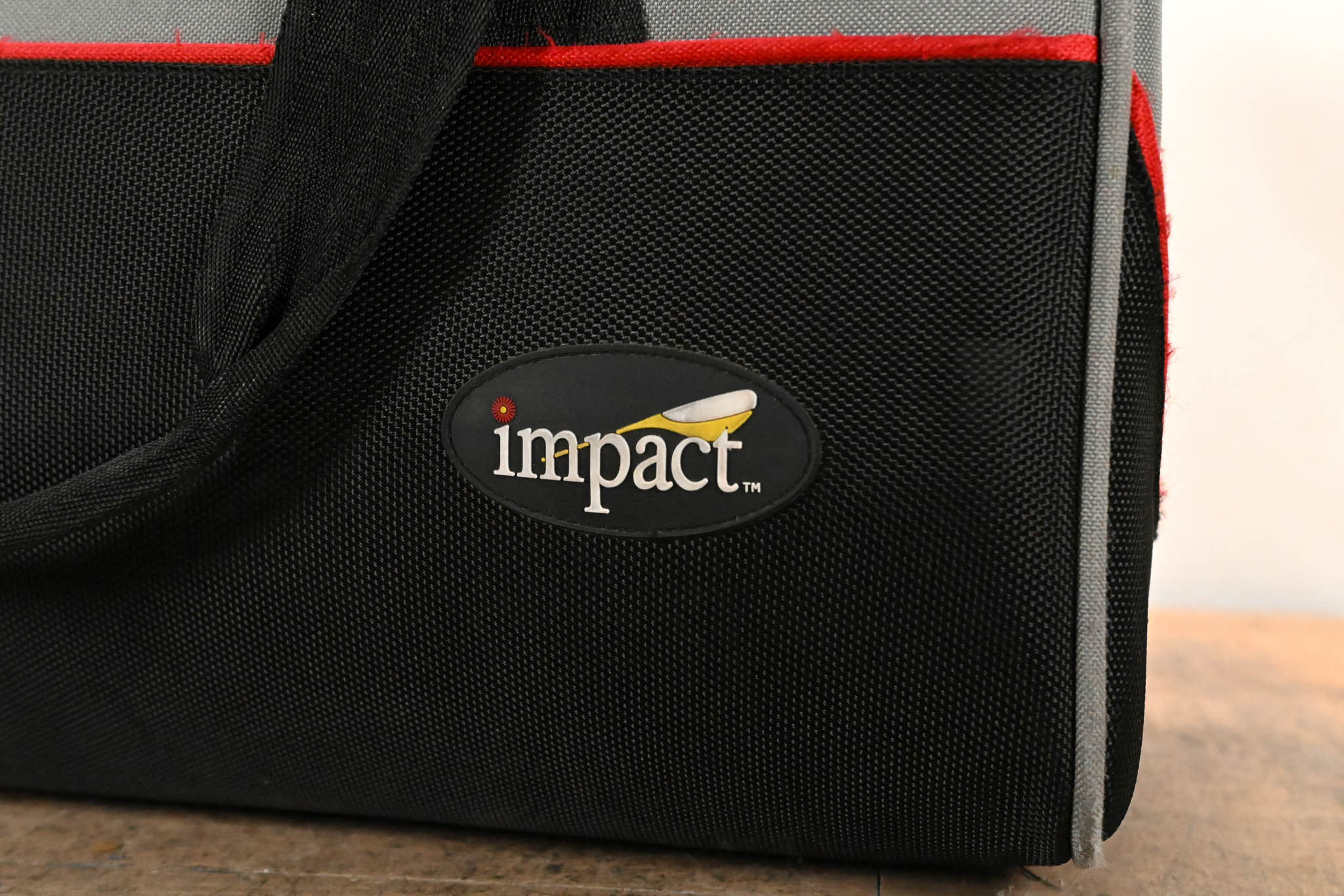 Impact Camera Bag Gray/Black with Red Trim (15" × 7" × 10")