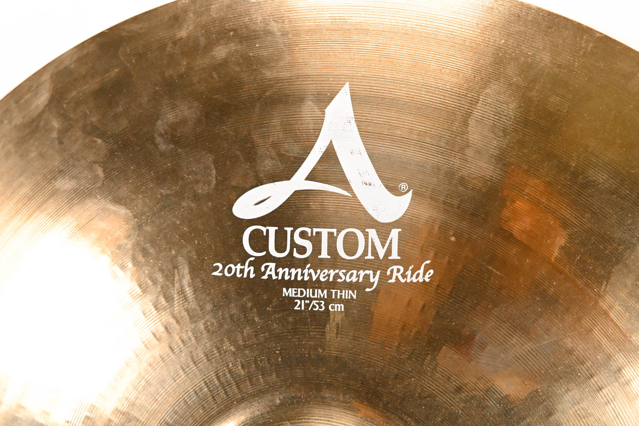 Zildjian A Custom 20th Anniversary 21" Medium-Thin Ride Cymbal