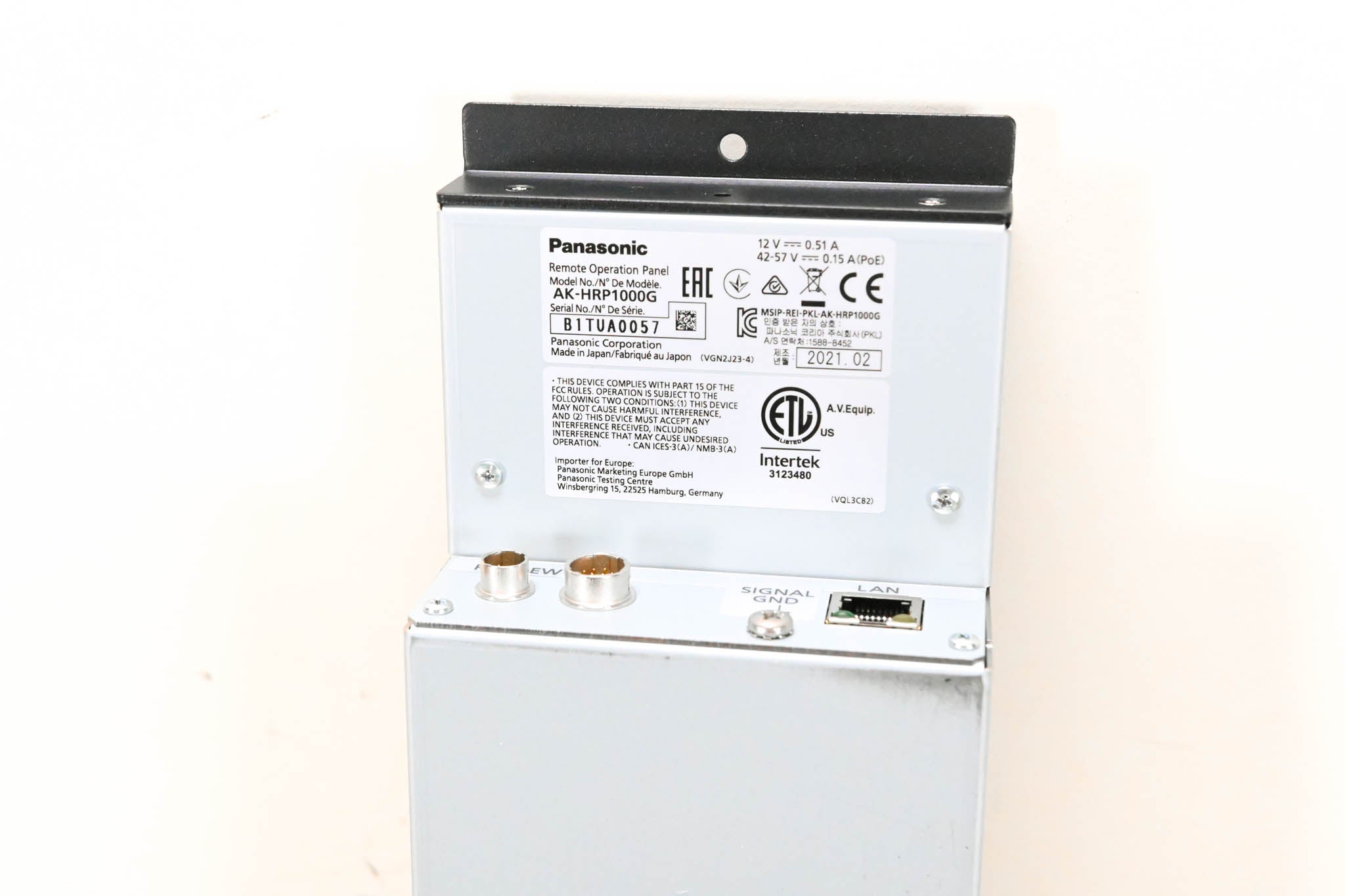 Panasonic AK-HRP1000G Remote Operation Panel