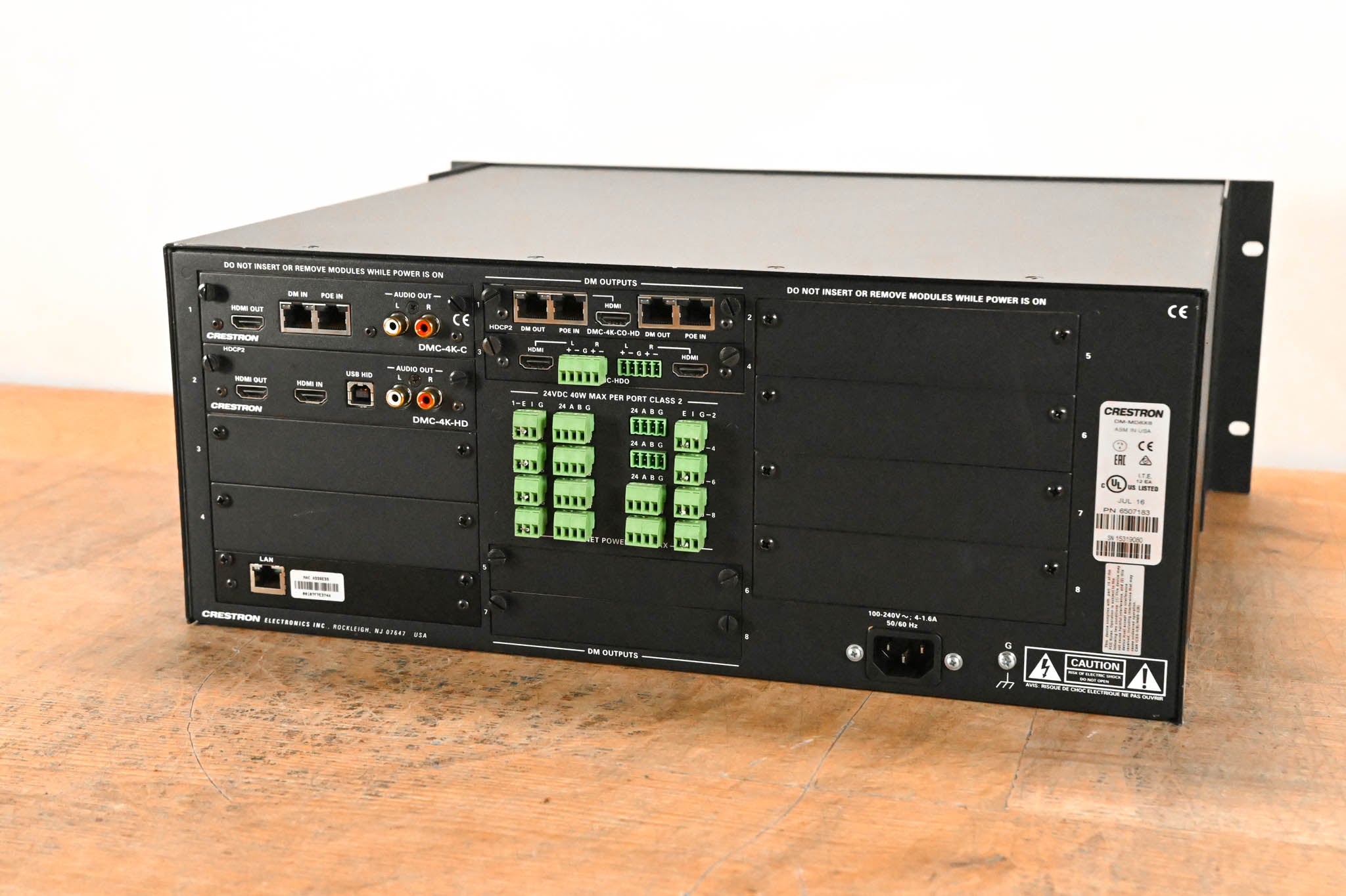 Crestron DM-MD8X8 8x8 DigitalMedia Switcher