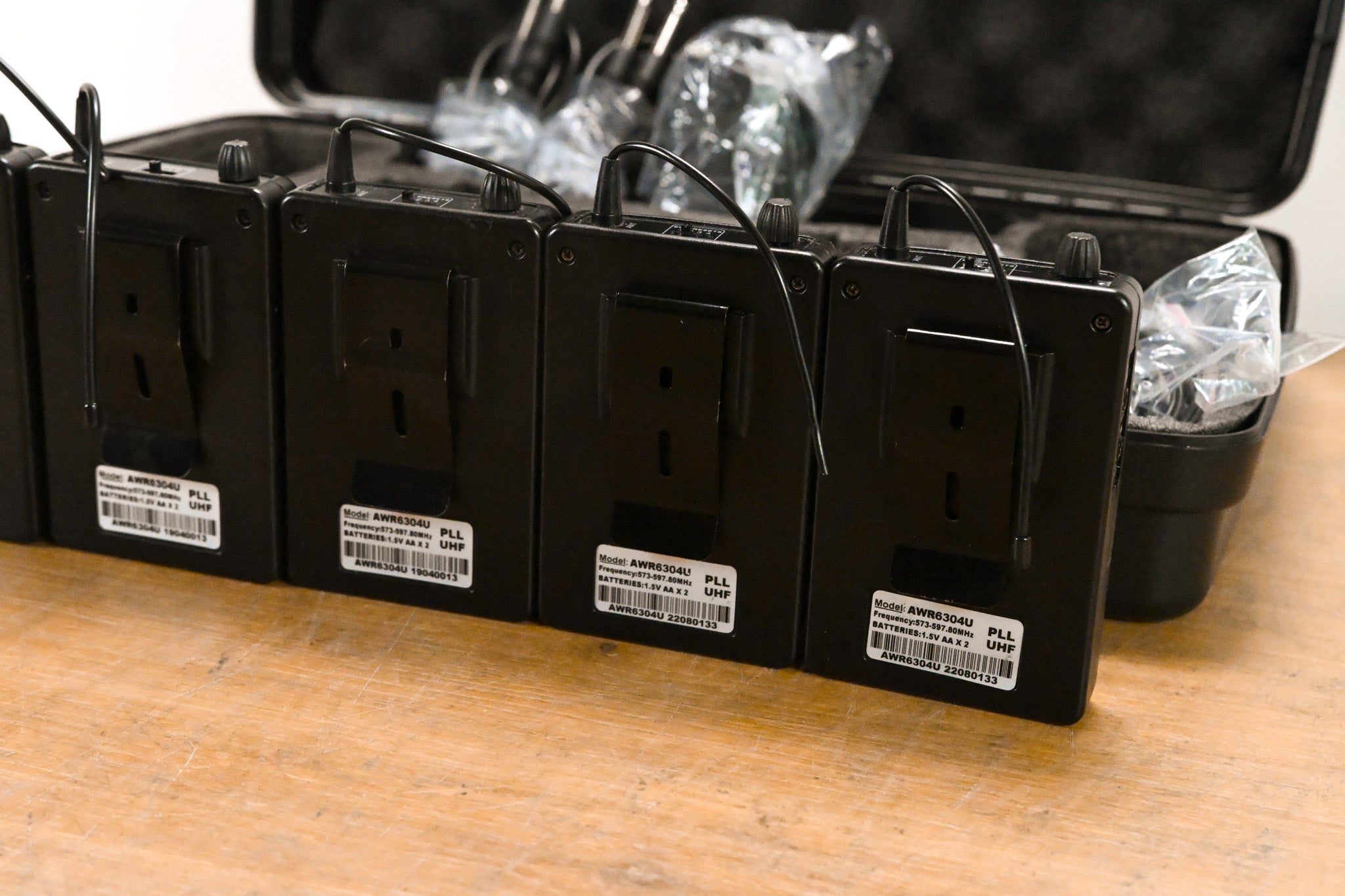 Audio2000's AWM630BU IEM System w/ six Bodypack Receivers: 573-597.8 MHz