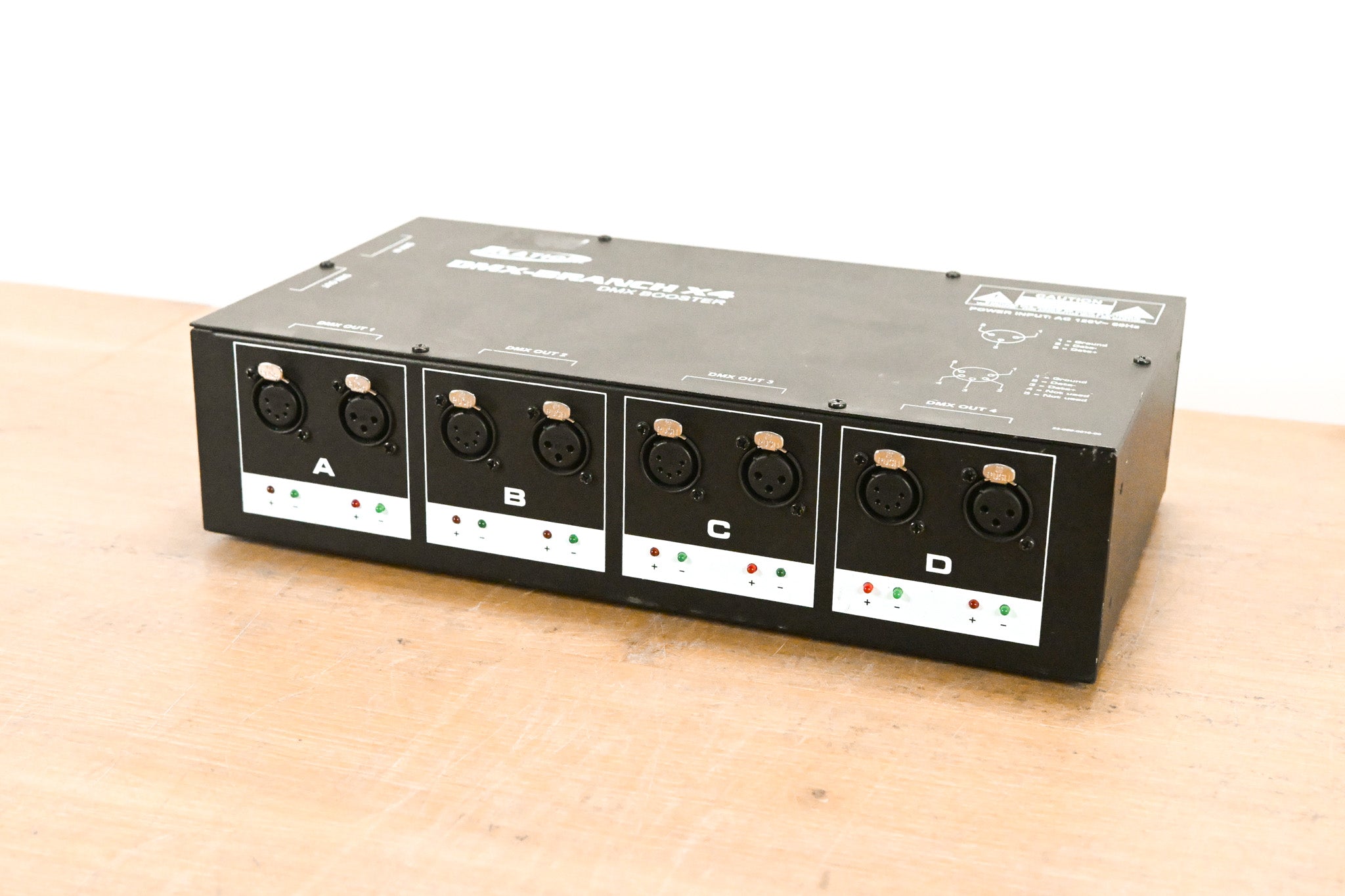 Elation DMX-Branch/4 4-Way 3-pin and 5-pin DMX Distributor