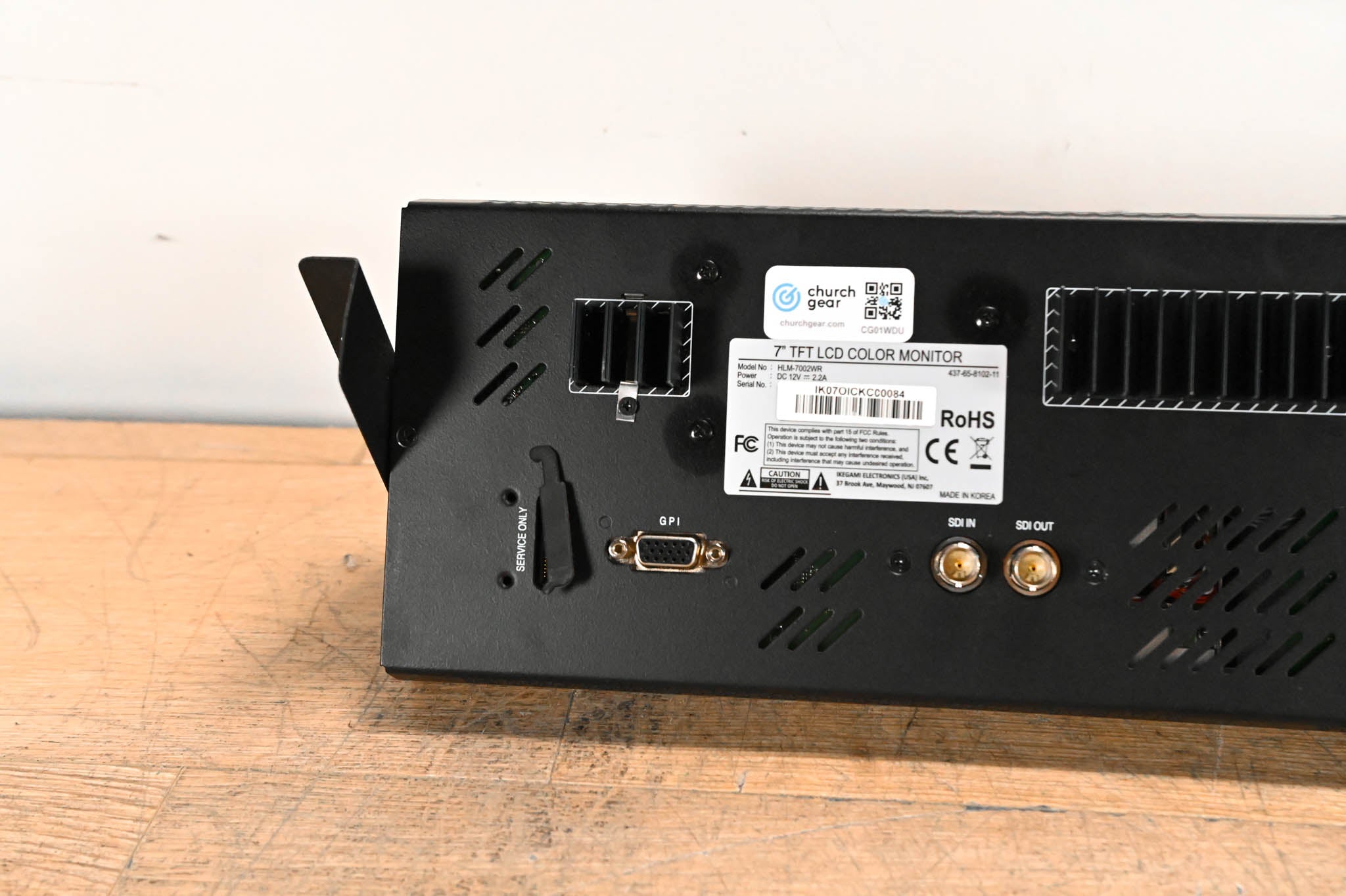 Ikegami HLM-7002WR 7" Dual HDTV/SDTV Multi-Format LCD Monitor (NO PSU)