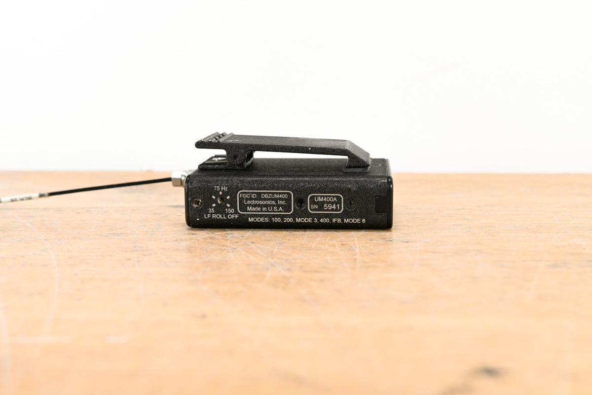 Lectrosonics UCR411A Receiver w/ UM400a Transmitter - Block 26 (NO PSU)