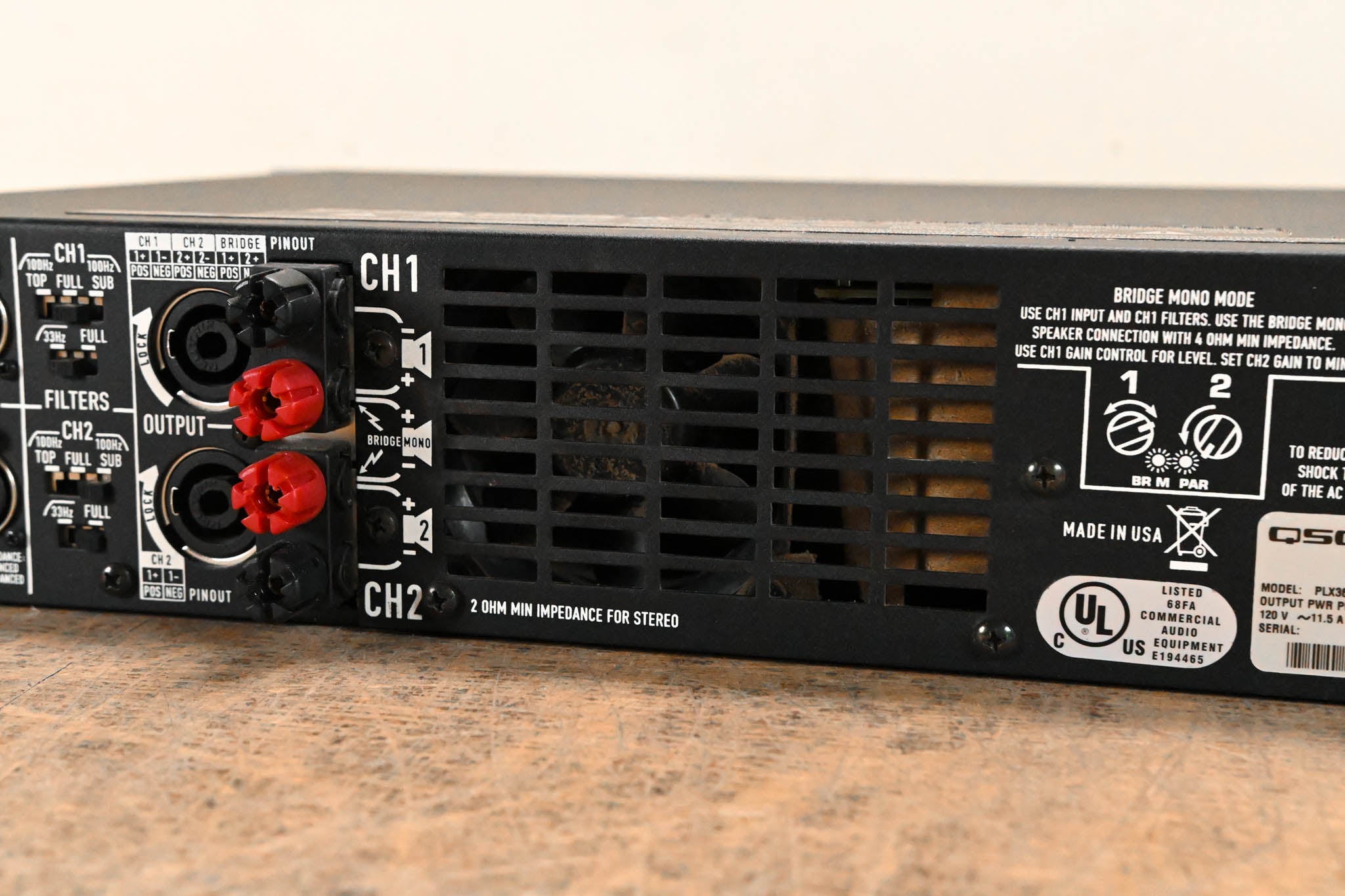 QSC PLX3602 2-Channel Power Amplifier