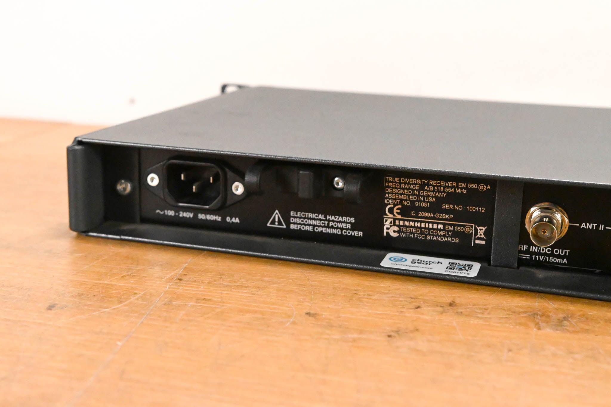 Sennheiser EM 550 G2 Dual Wireless Receiver - A Range: 518-554 MHz