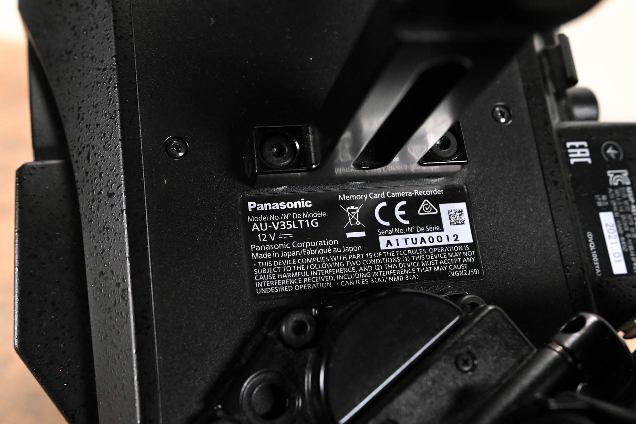 Panasonic AU-V35LT1G VariCam LT 4K S35 Digital Cinema Camera (PL Mount)