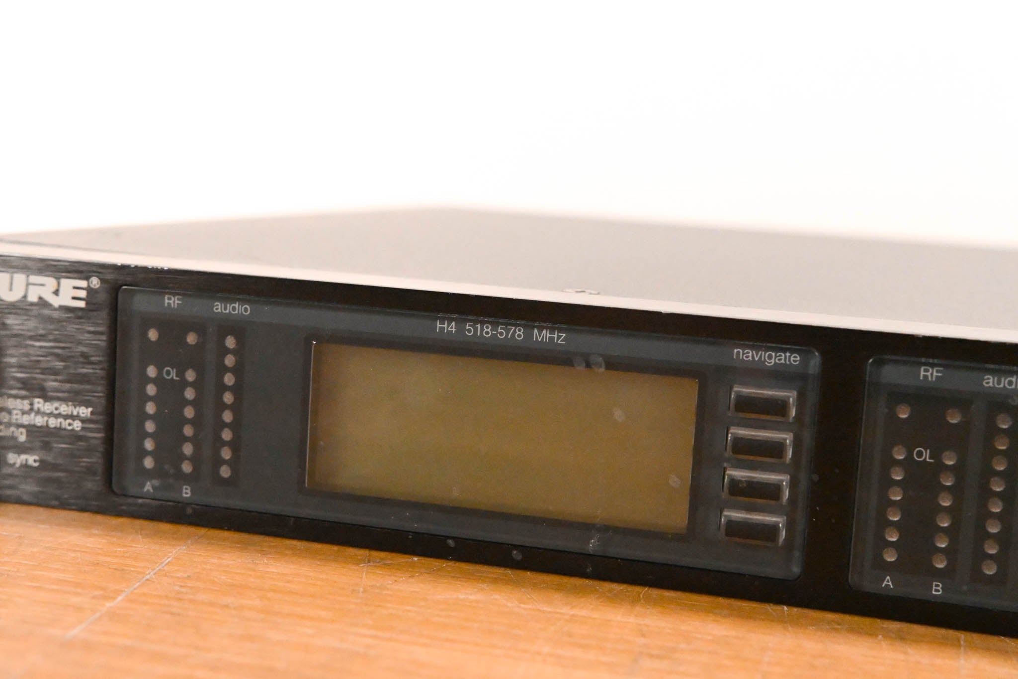 Shure UR4D Dual-Channel UHF Wireless Receiver - H4 Band: 518-578 MHz