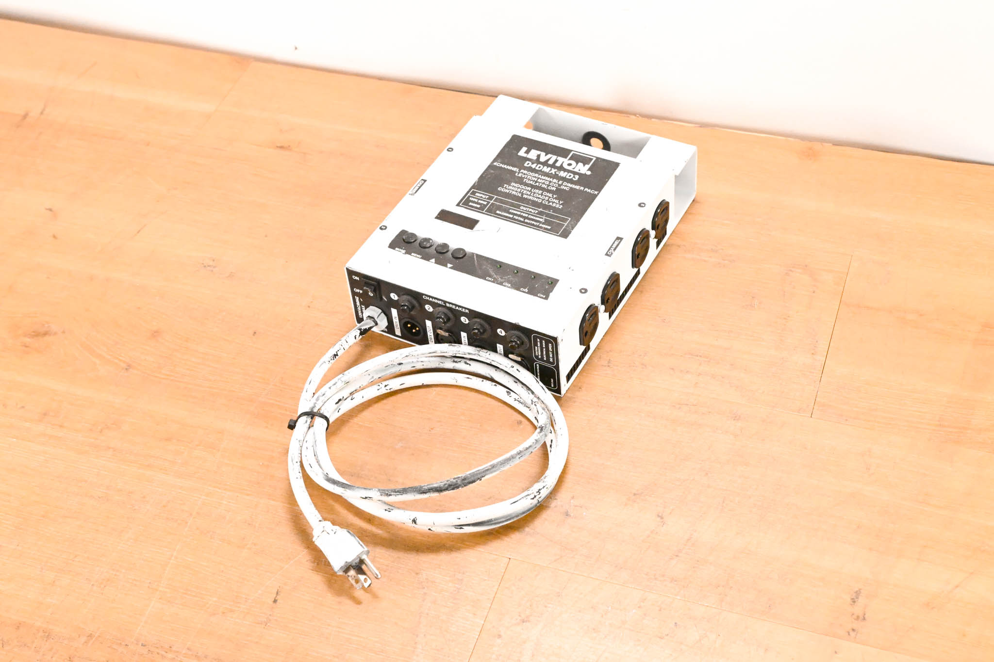 Leviton D4DMX-MD3 4-Channel Programmable Dimmer Pack