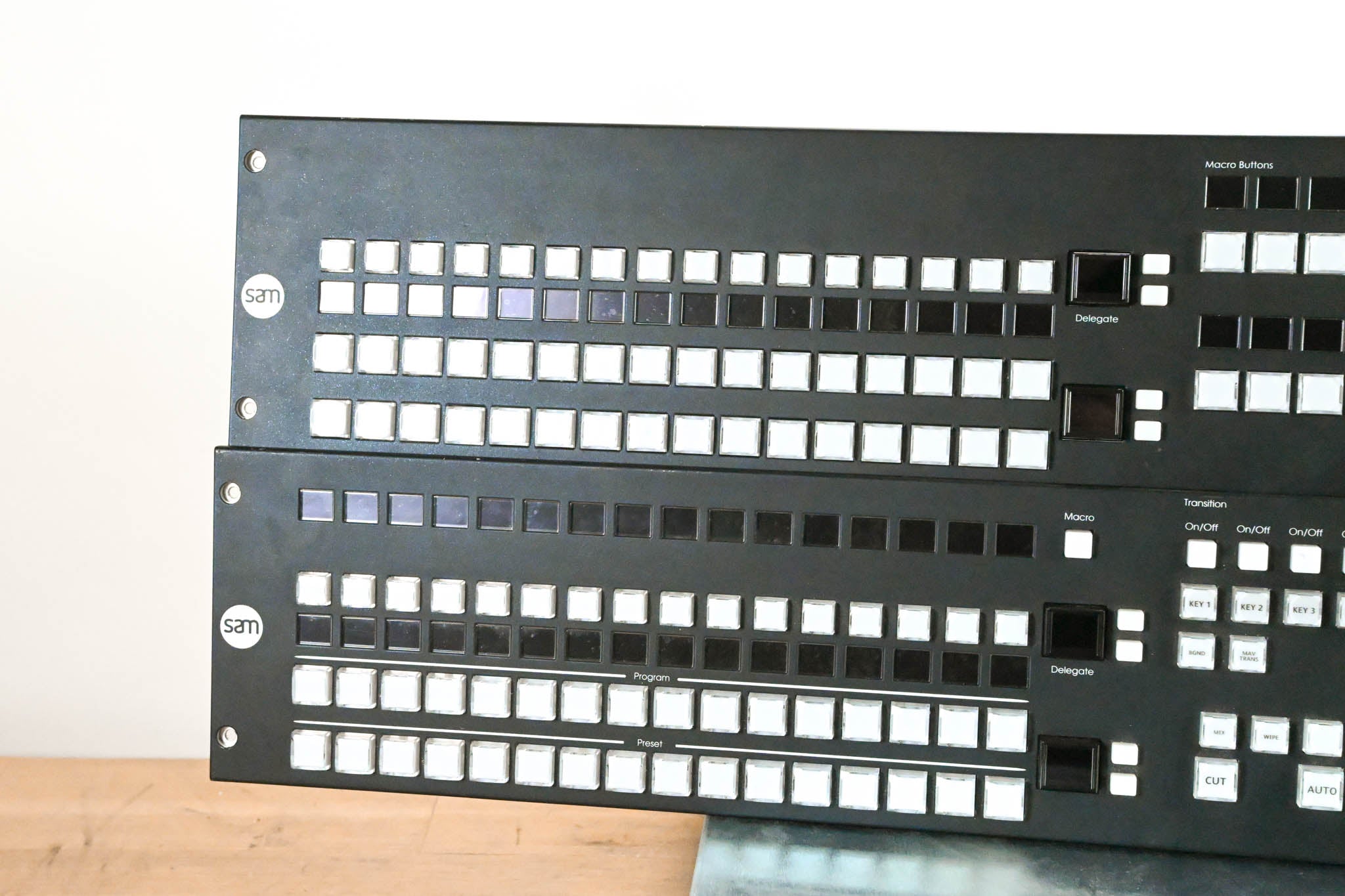 Grass Valley (SAM) 2 M/E Kula Production Switcher w/ 2 Control Panels