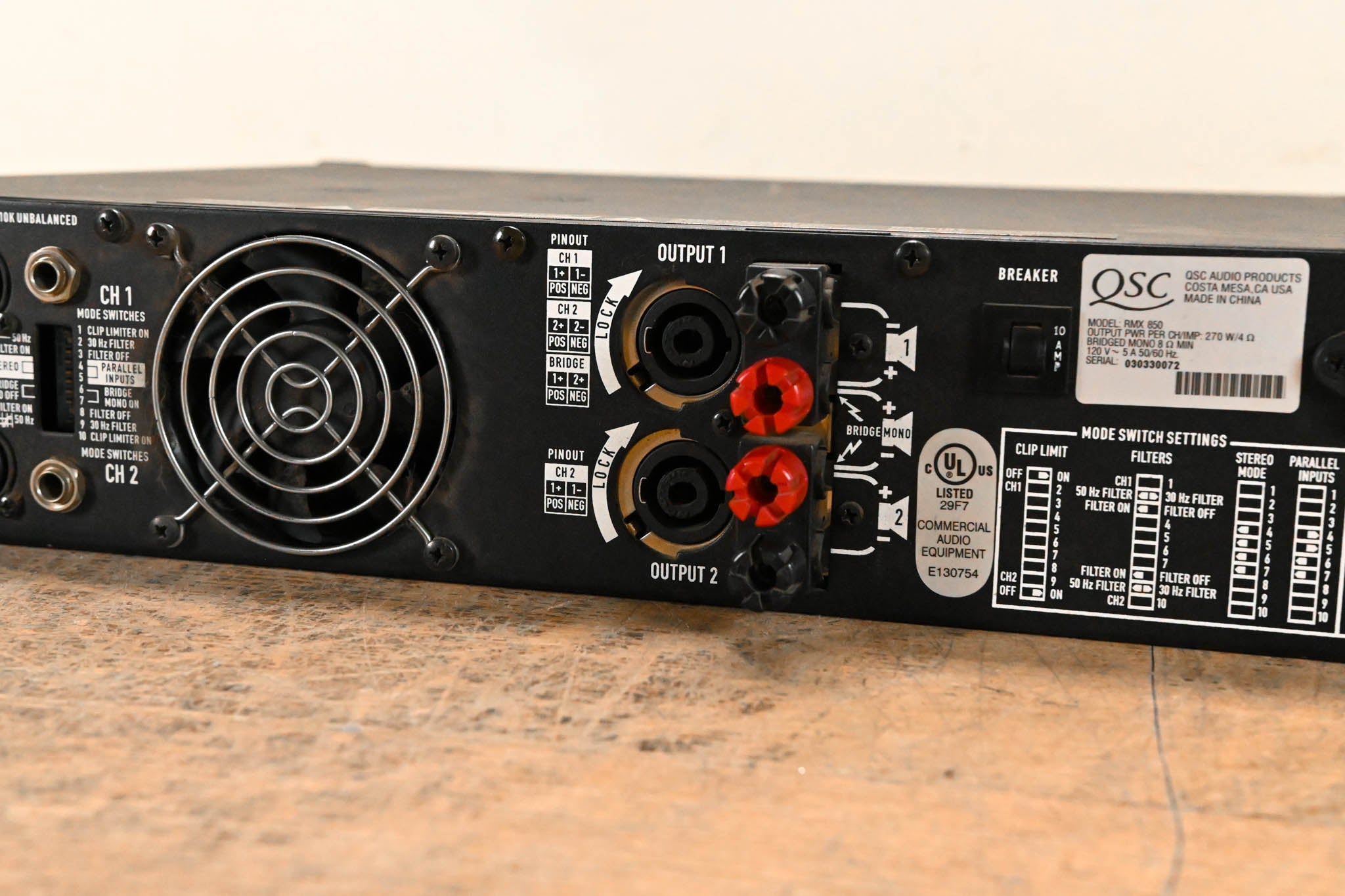QSC RMX850 2-Channel Power Amplifier