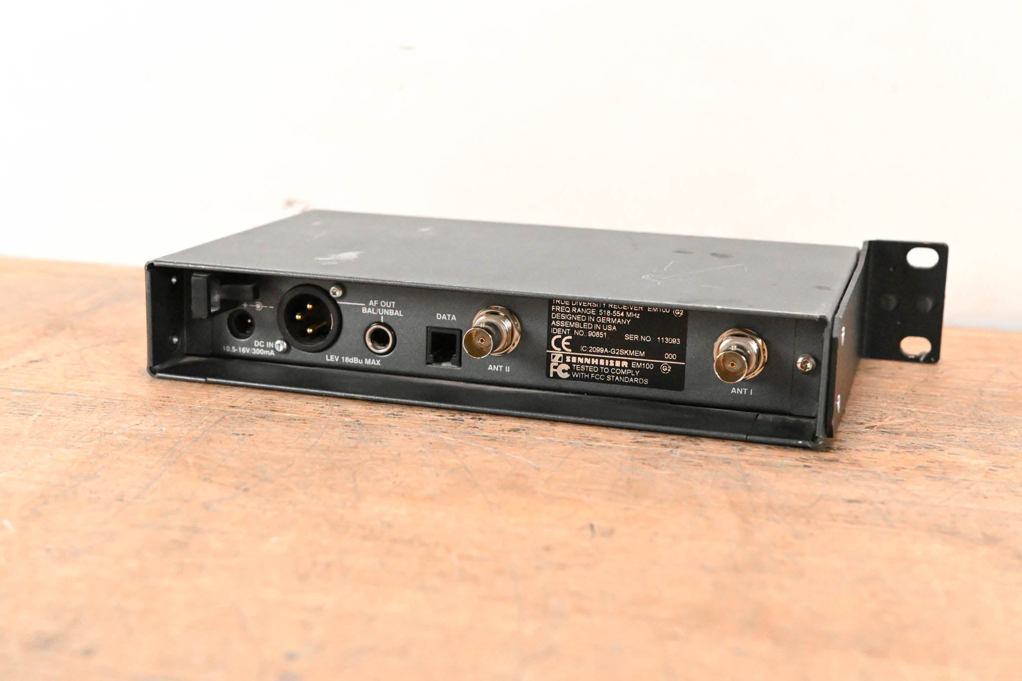 Sennheiser EM 100 G2 Wireless Receiver - 518-554 MHz (NO POWER SUPPLY)