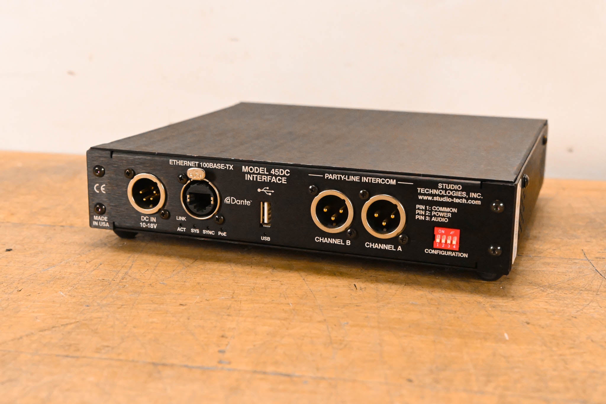 Studio Technologies 45DC Dante Intercom Interface (NO PSU)
