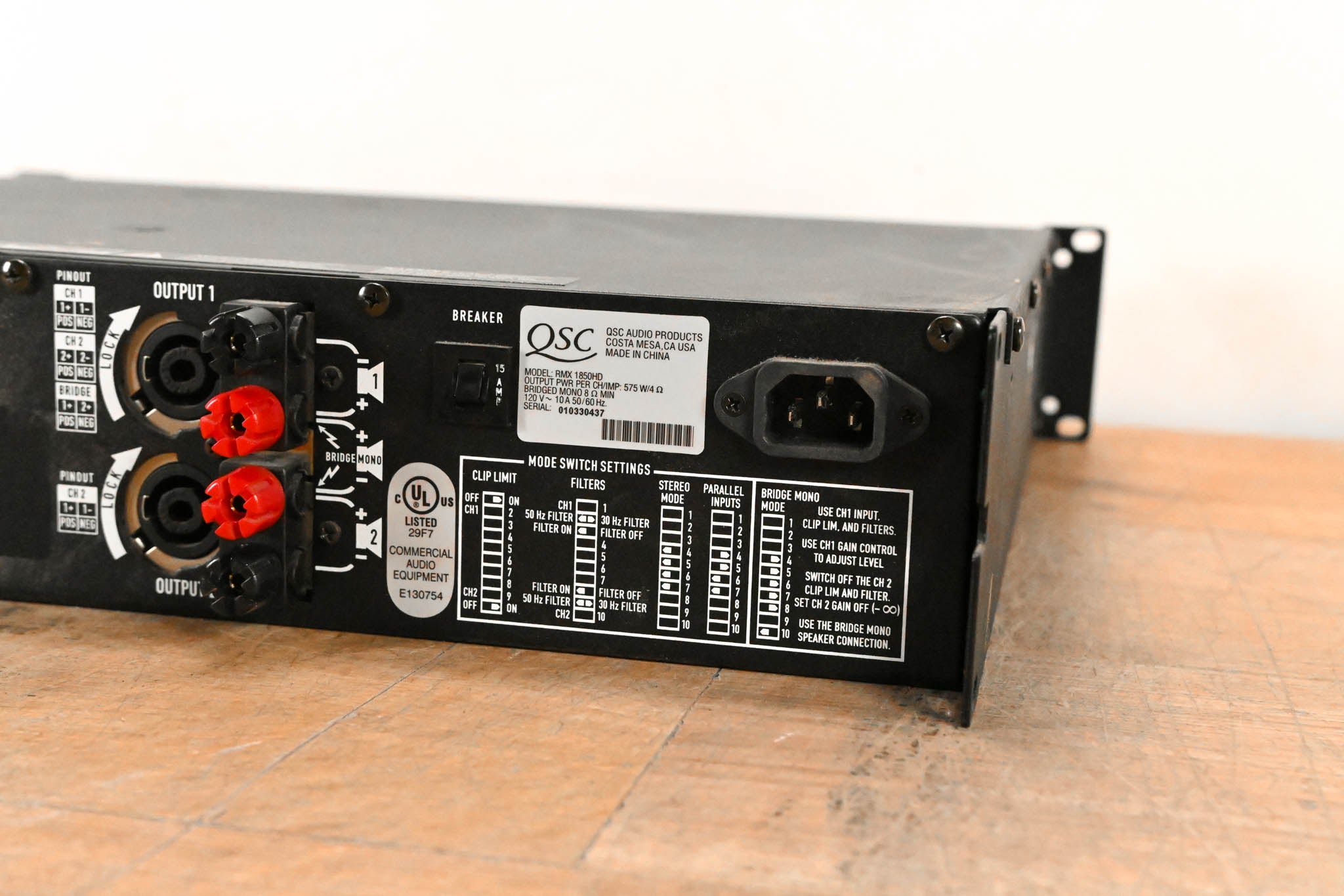 QSC RMX1850HD 2-Channel Power Amplifier