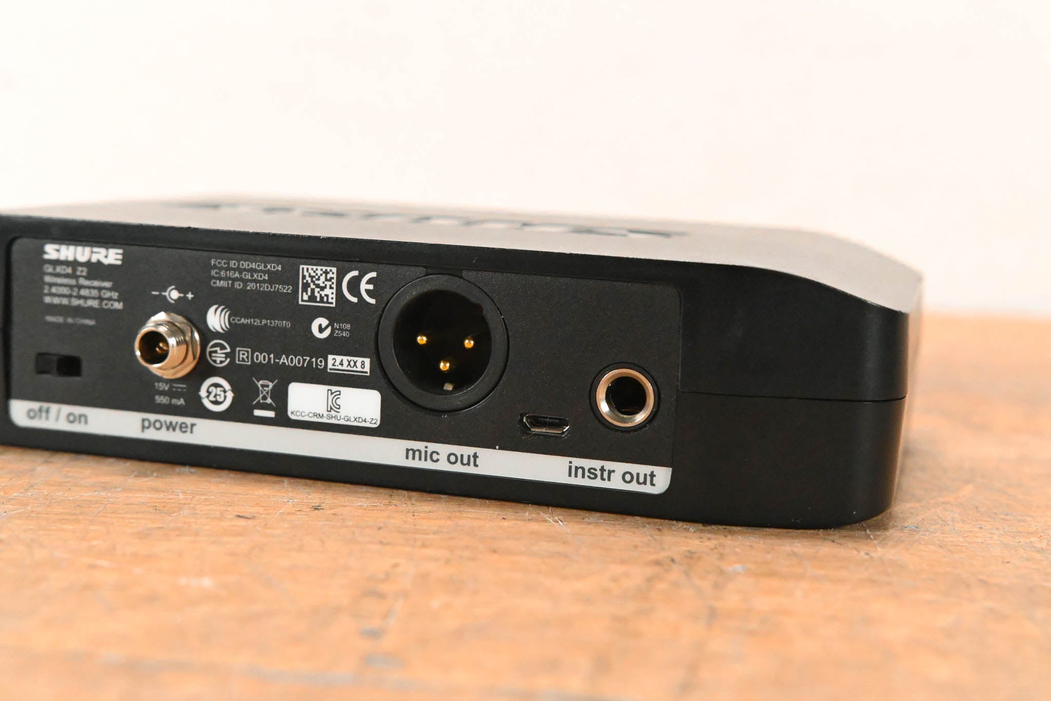 Shure GLXD4 Digital Wireless Receiver - Z2 Range (NO POWER SUPPLY)
