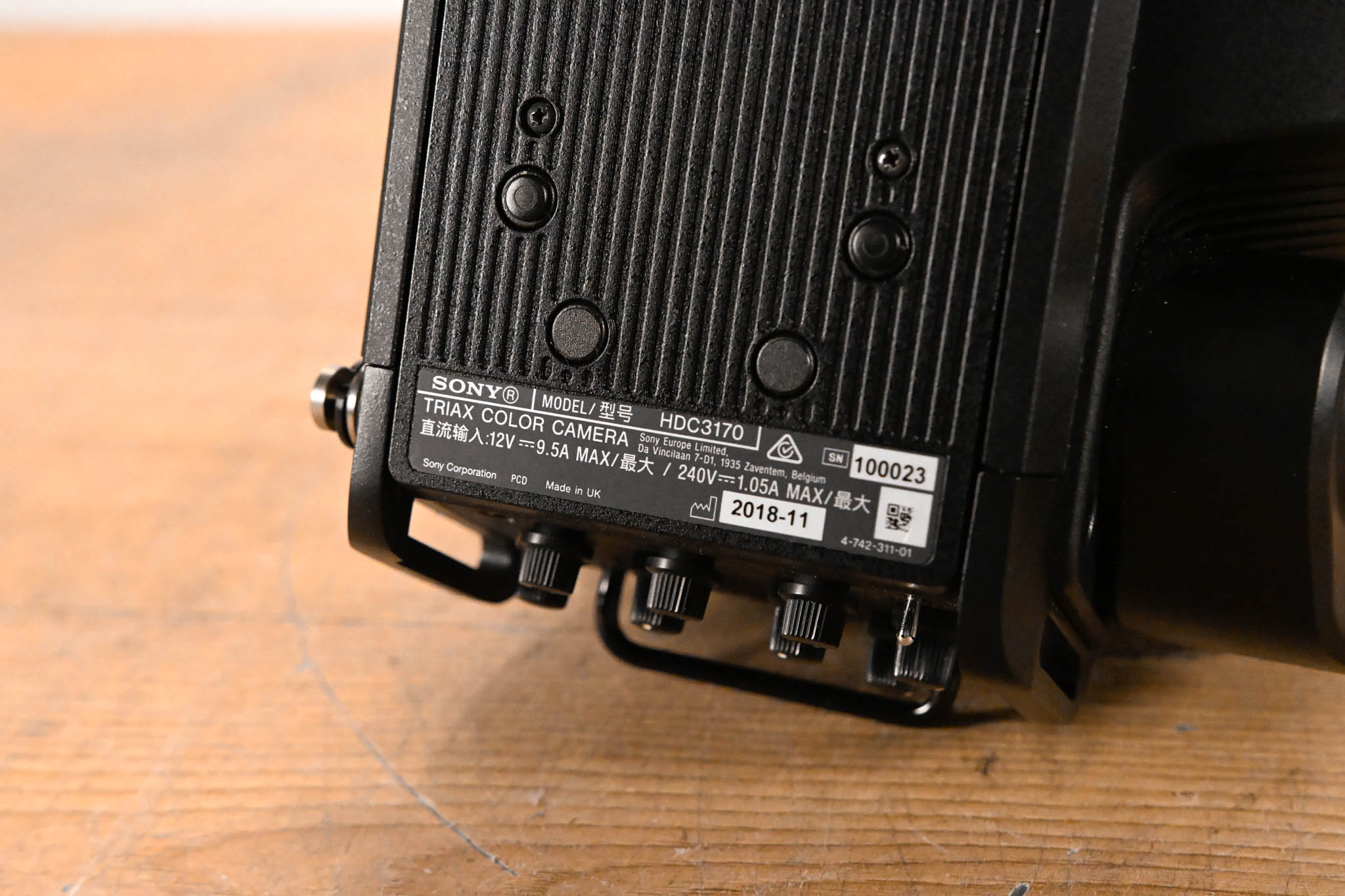 Sony HDC-3170 2/3" 3-CMOS HD Digital Triax System Camera
