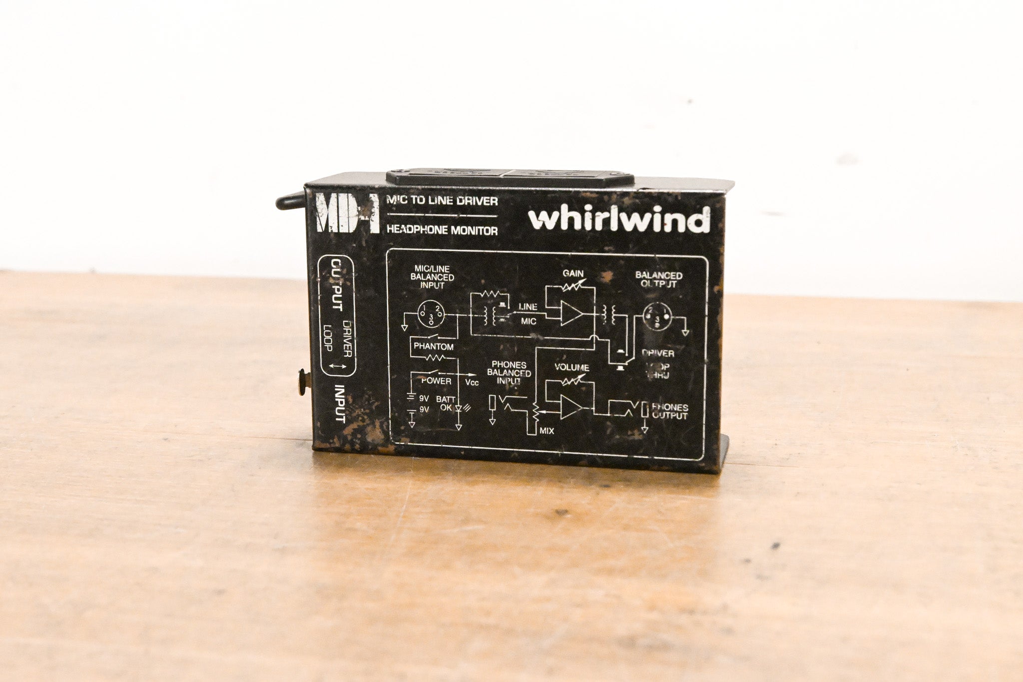 Whirlwind MD-1 Portable Mic Preamp / Line Driver & Headphone Monitor