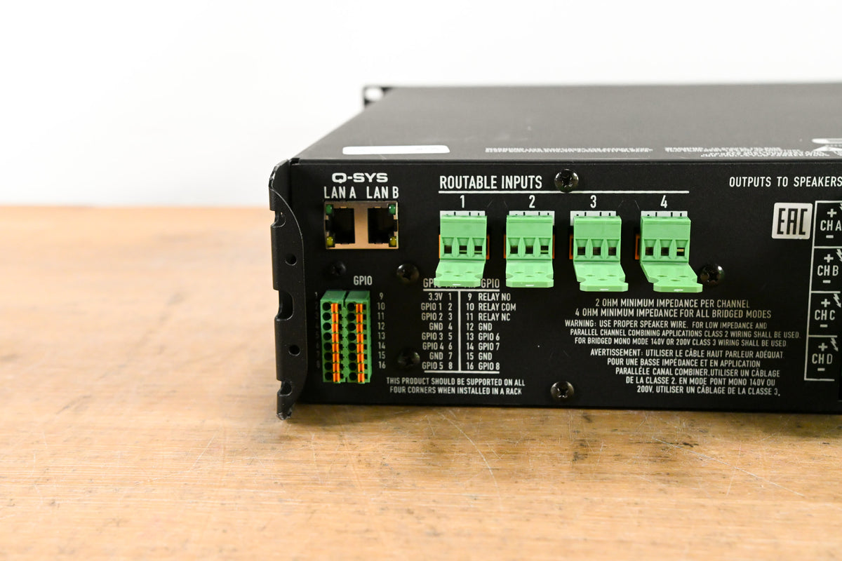 QSC CXD4.3Q 4-Channel Network Amplifier
