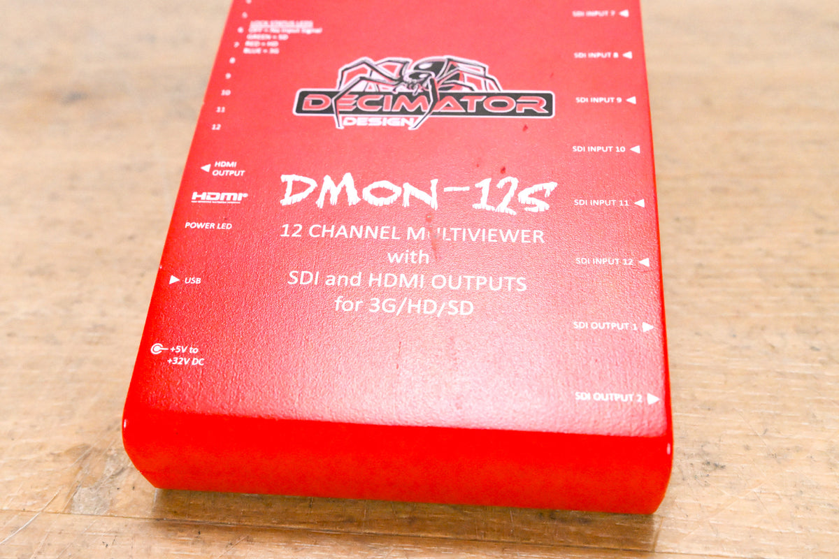 Decimator Design DMON-12S 12-Channel Multi-Viewer (NO POWER SUPPLY)