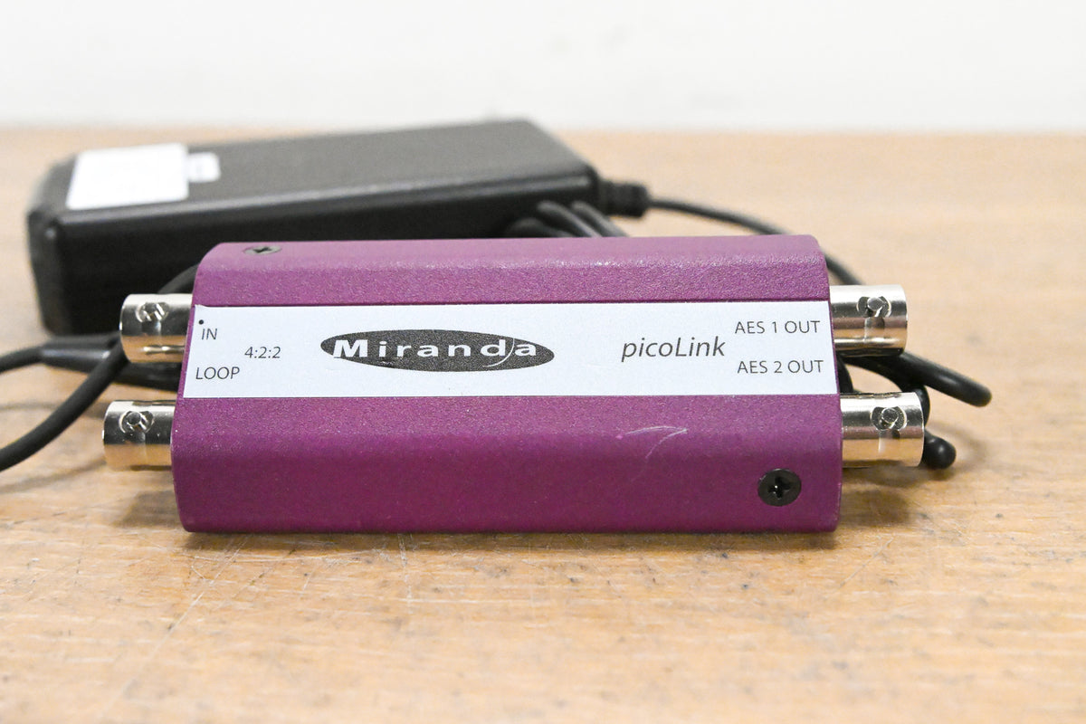 Miranda picoLink ADX-172p/75 SDI to Dual AES/EBU Audio De-Embedder