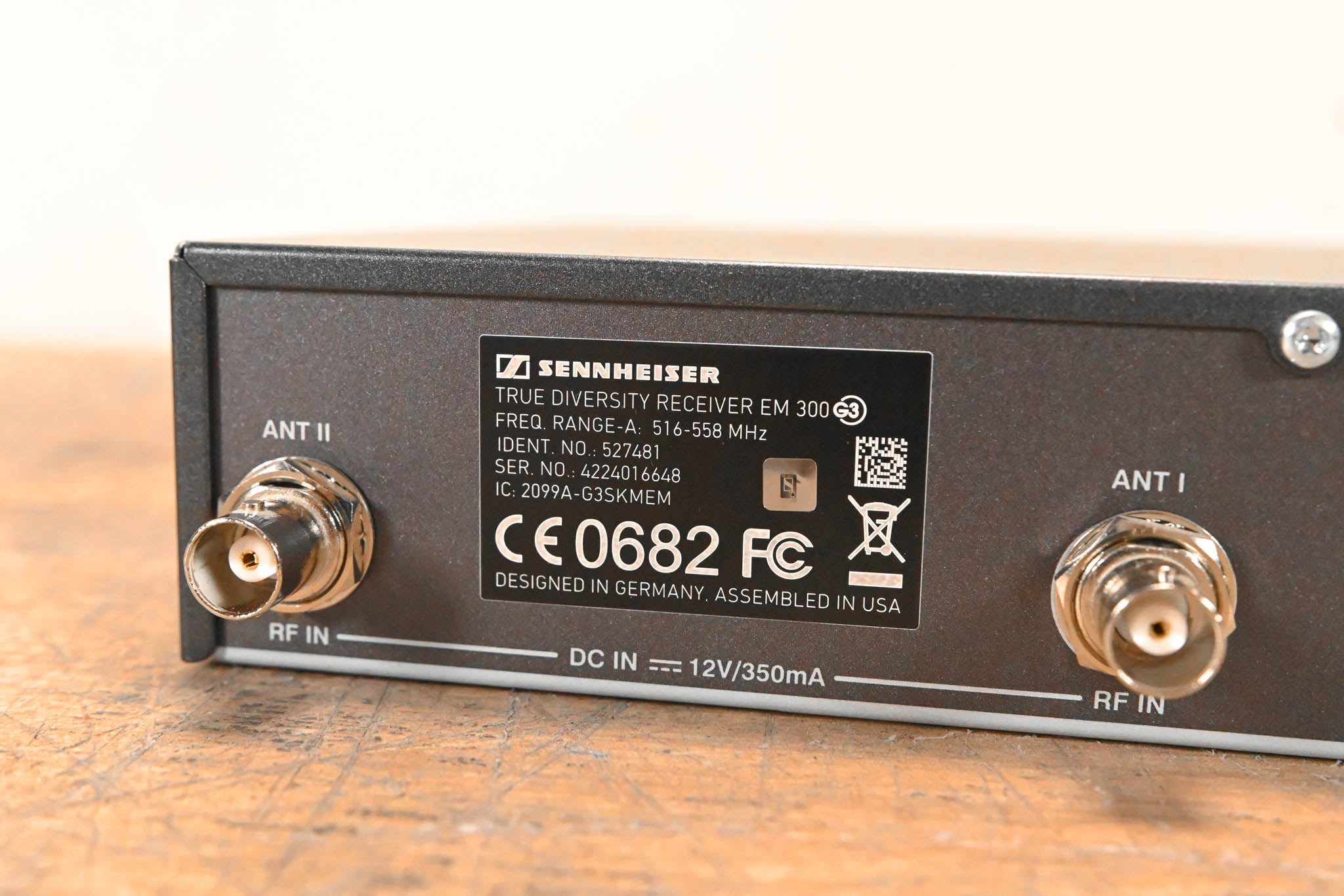 Sennheiser ew 300 G3 Handheld Wireless System - A Range NO POWER SUPPLY