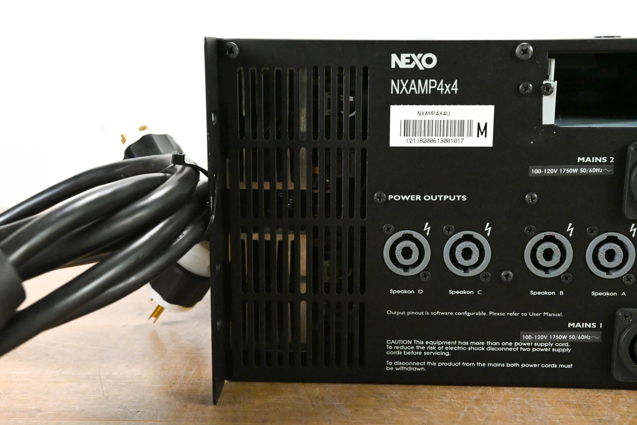 NEXO NXAMP4x4 4-Channel Power Amplifier and Loudspeaker Controller