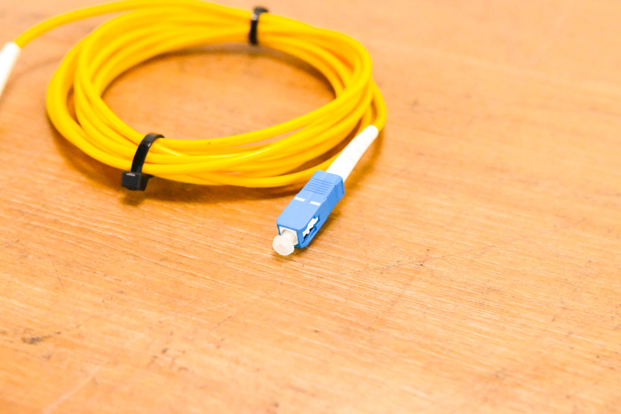 Unbranded SC-ST Simplex Single Mode Fiber Optic Patch Cable - 10'