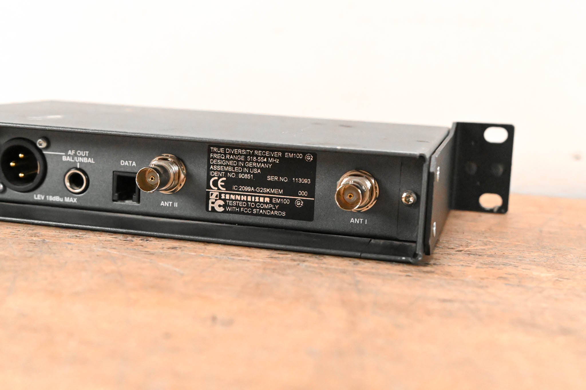 Sennheiser EM 100 G2 Wireless Receiver - 518-554 MHz (NO POWER SUPPLY)