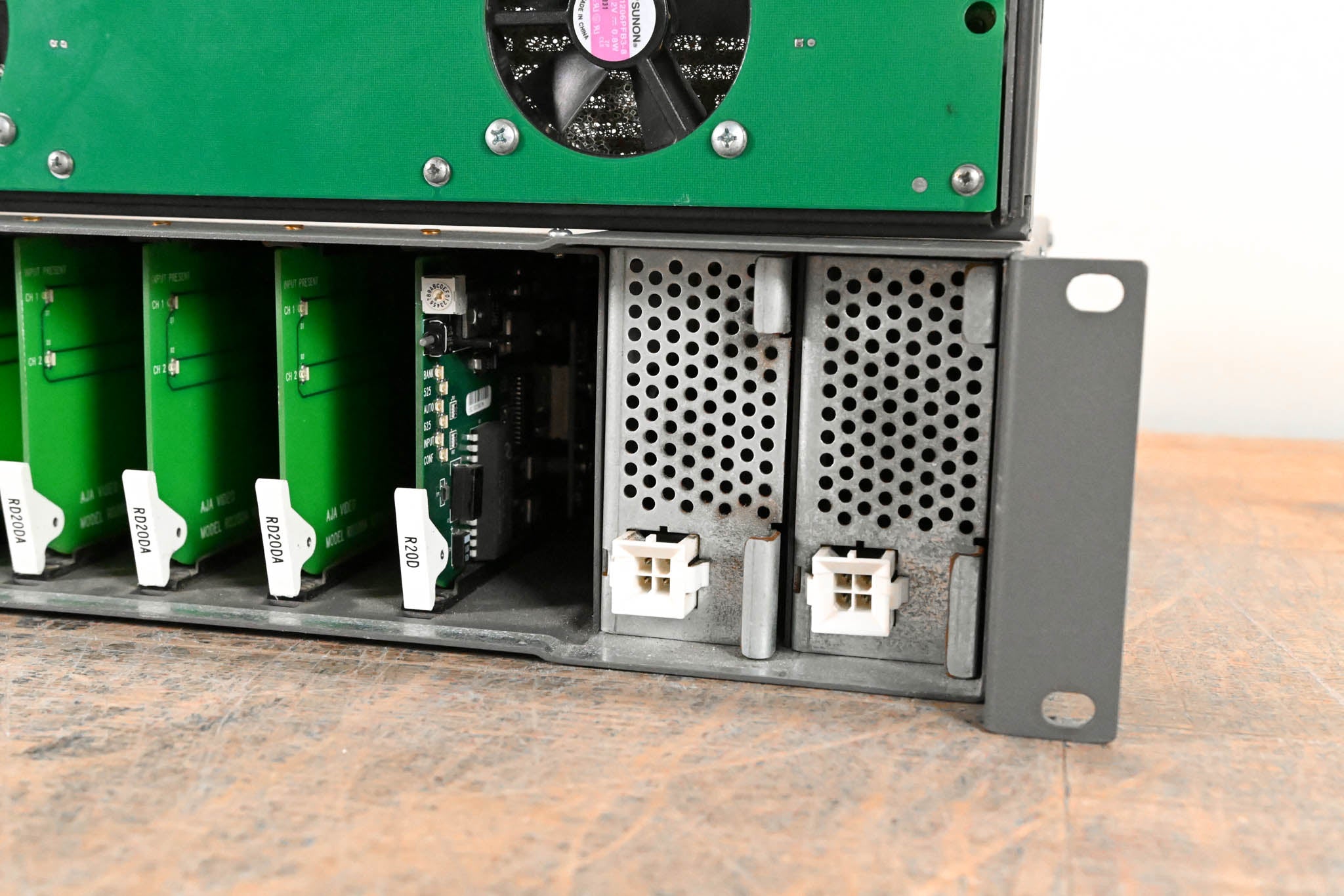 AJA FR2 R-Series 2RU 10-Slot Rackmount Frame with Cards